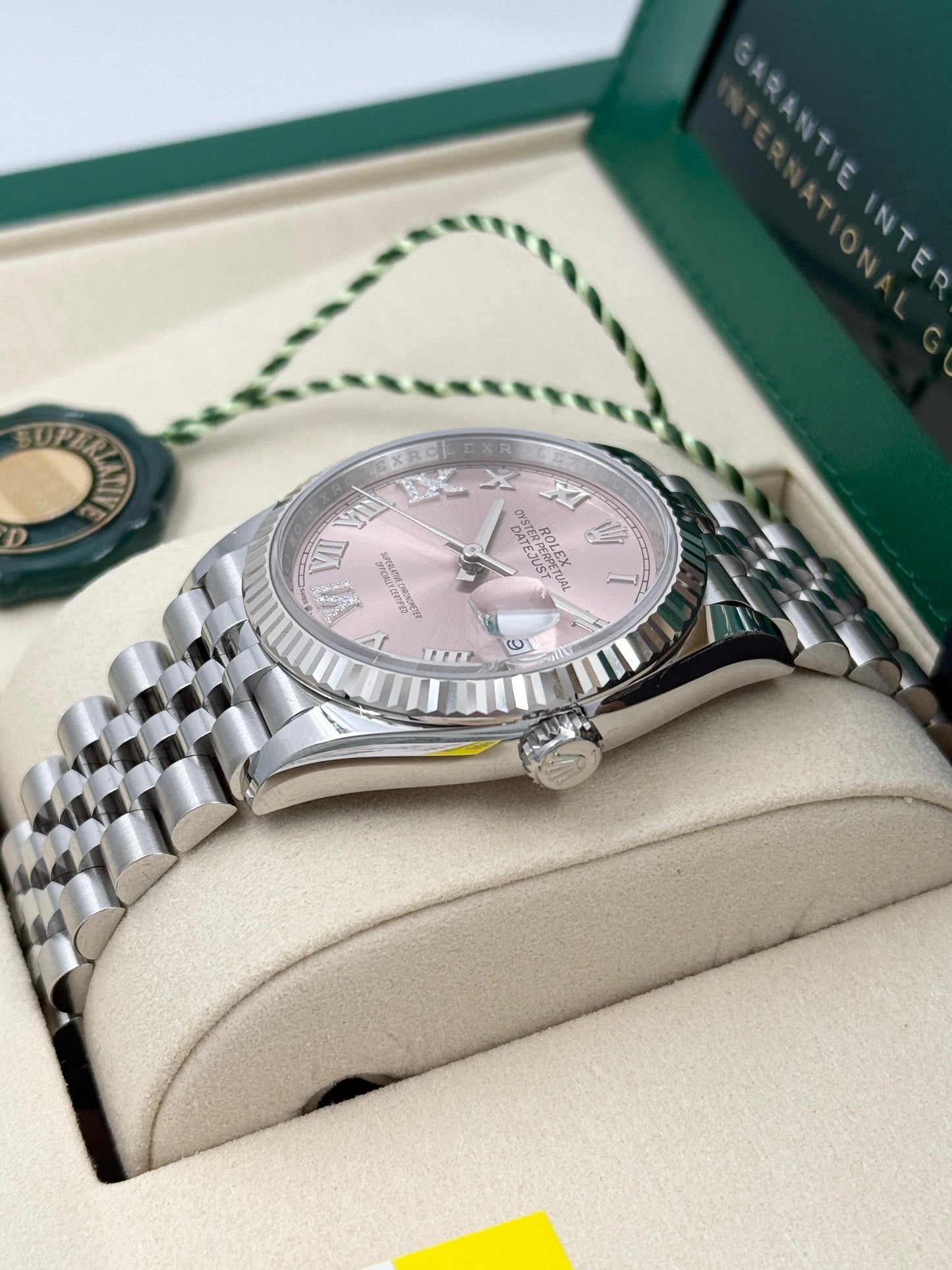 NEW 全新 ROLEX 勞力士 DATEJUST 126234 粉紅面鑽石字 2025年7月