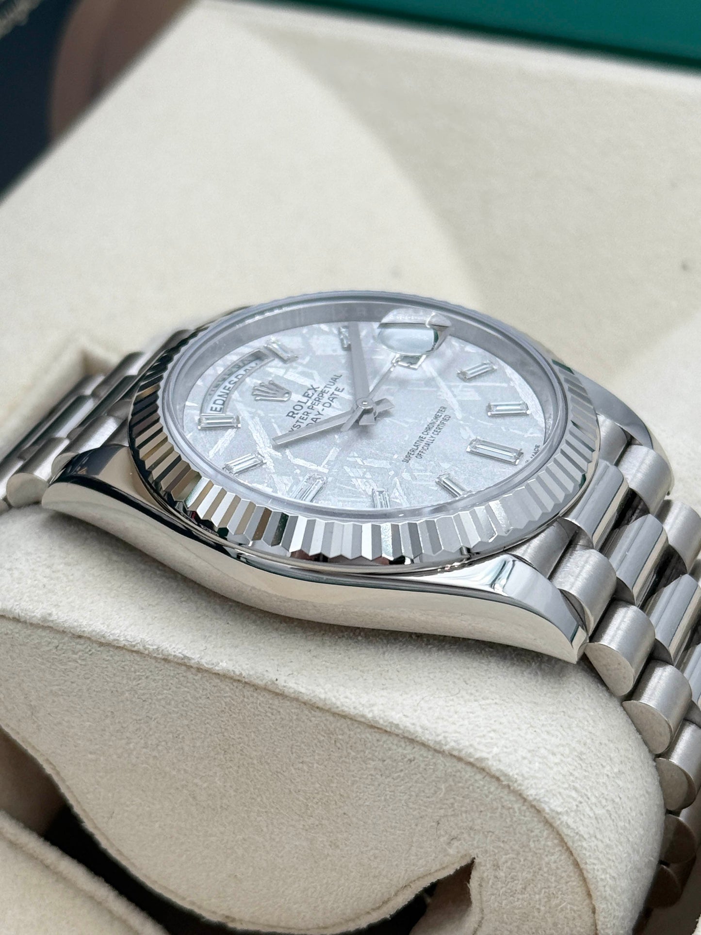 ROLEX 勞力士 DAY-DATE 40 228239 隕石面鑽石字 2018年 (延長保至2026年10月)