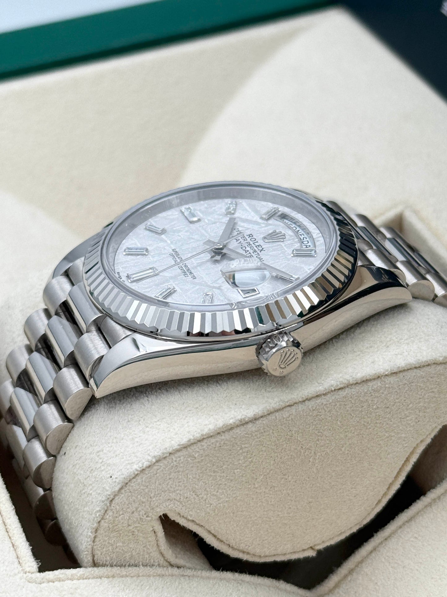 ROLEX 勞力士 DAY-DATE 40 228239 隕石面鑽石字 2018年 (延長保至2026年10月)
