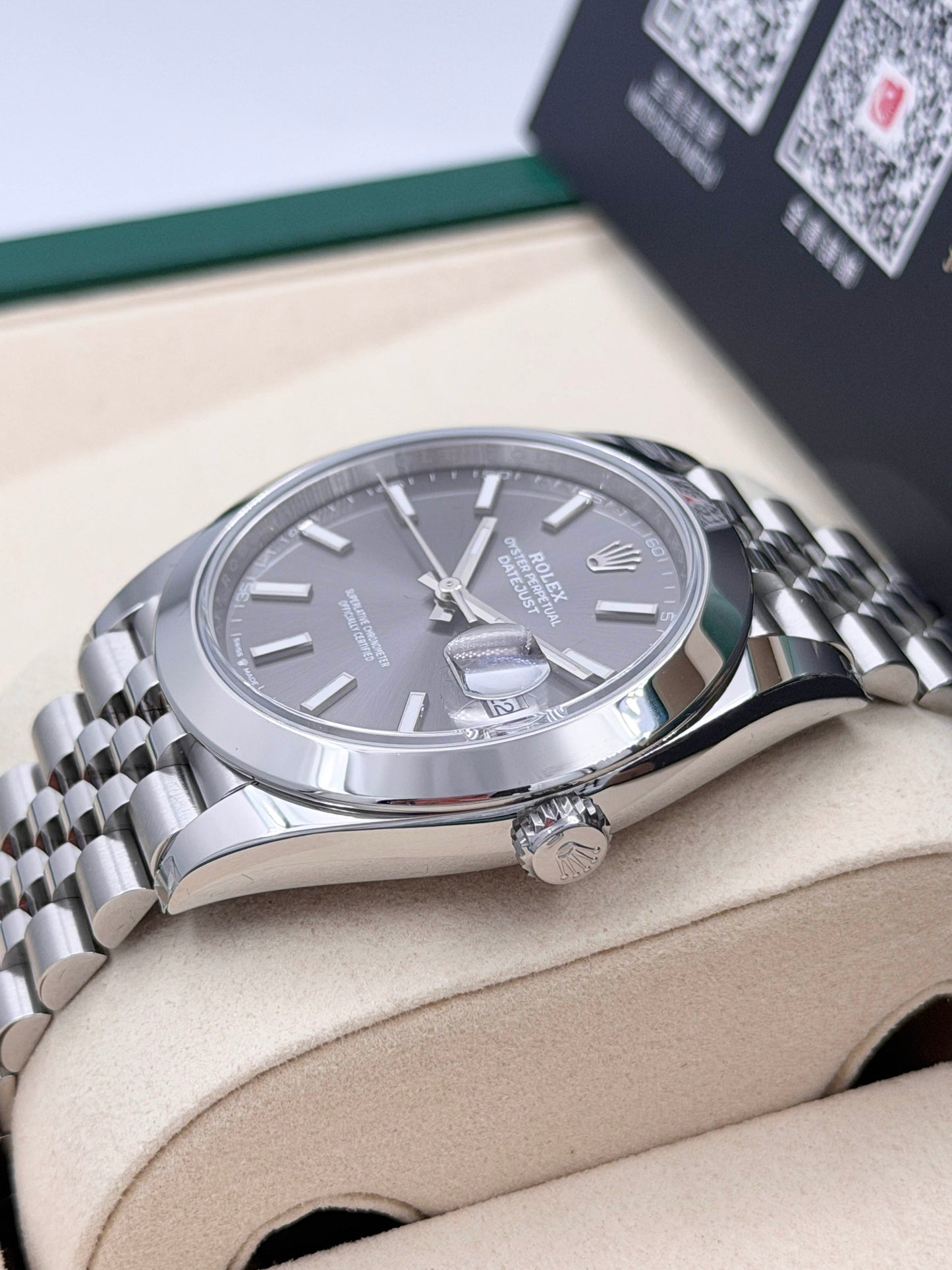 全新 NEW ROLEX 勞力士 DATEJUST 126300 灰色面 2025年9月尾