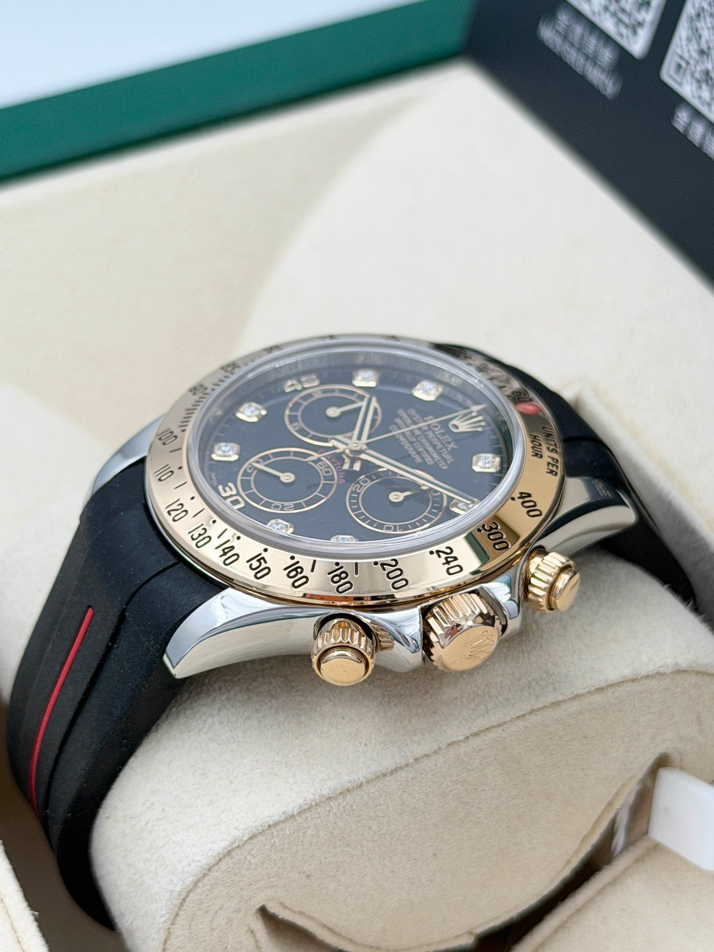 ROLEX 勞力士 DAYTONA 116523G 黑色鑽石字 約2006