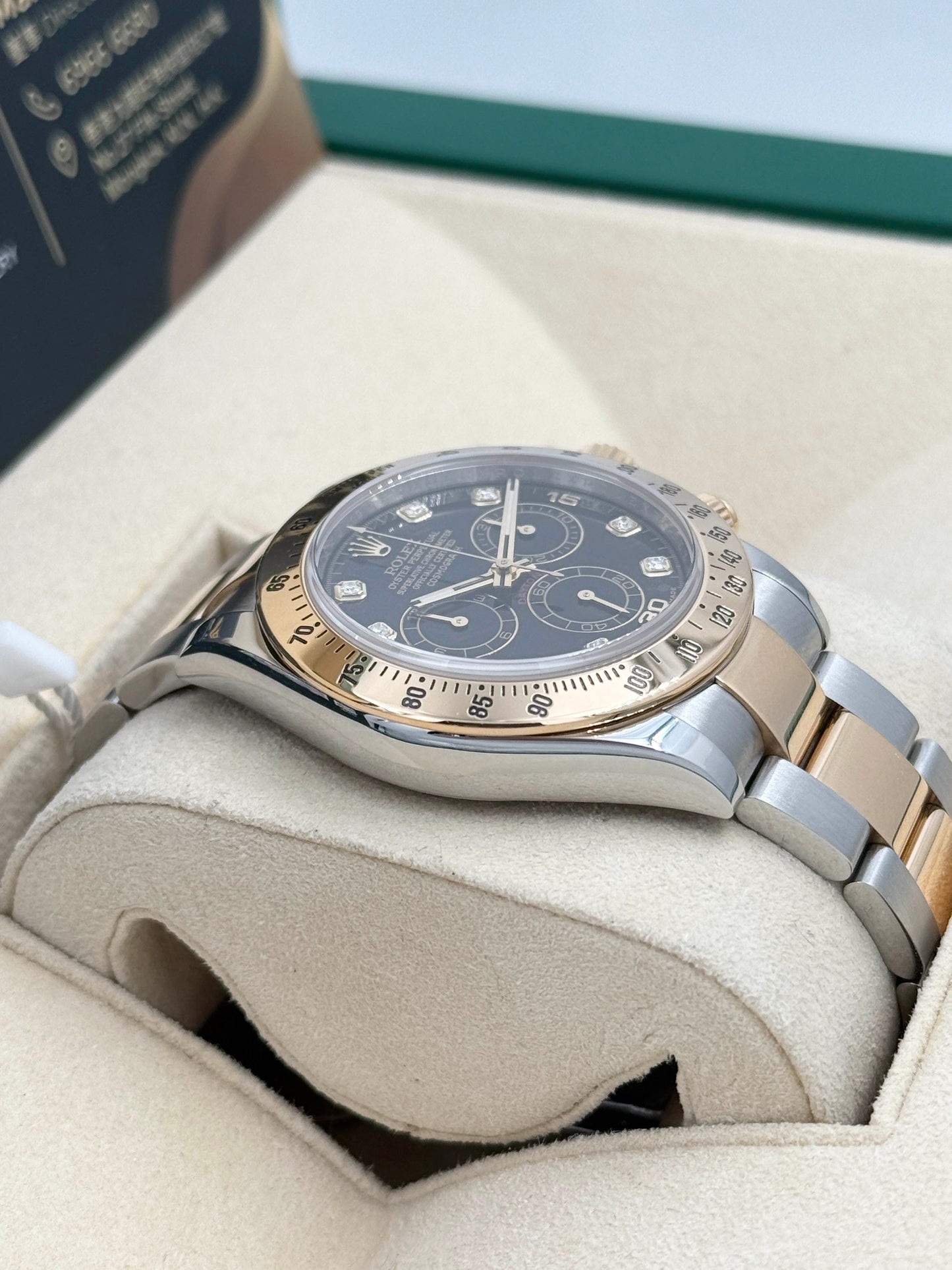 ROLEX 勞力士 DAYTONA 116523G 黑色面鑽石字 2015年