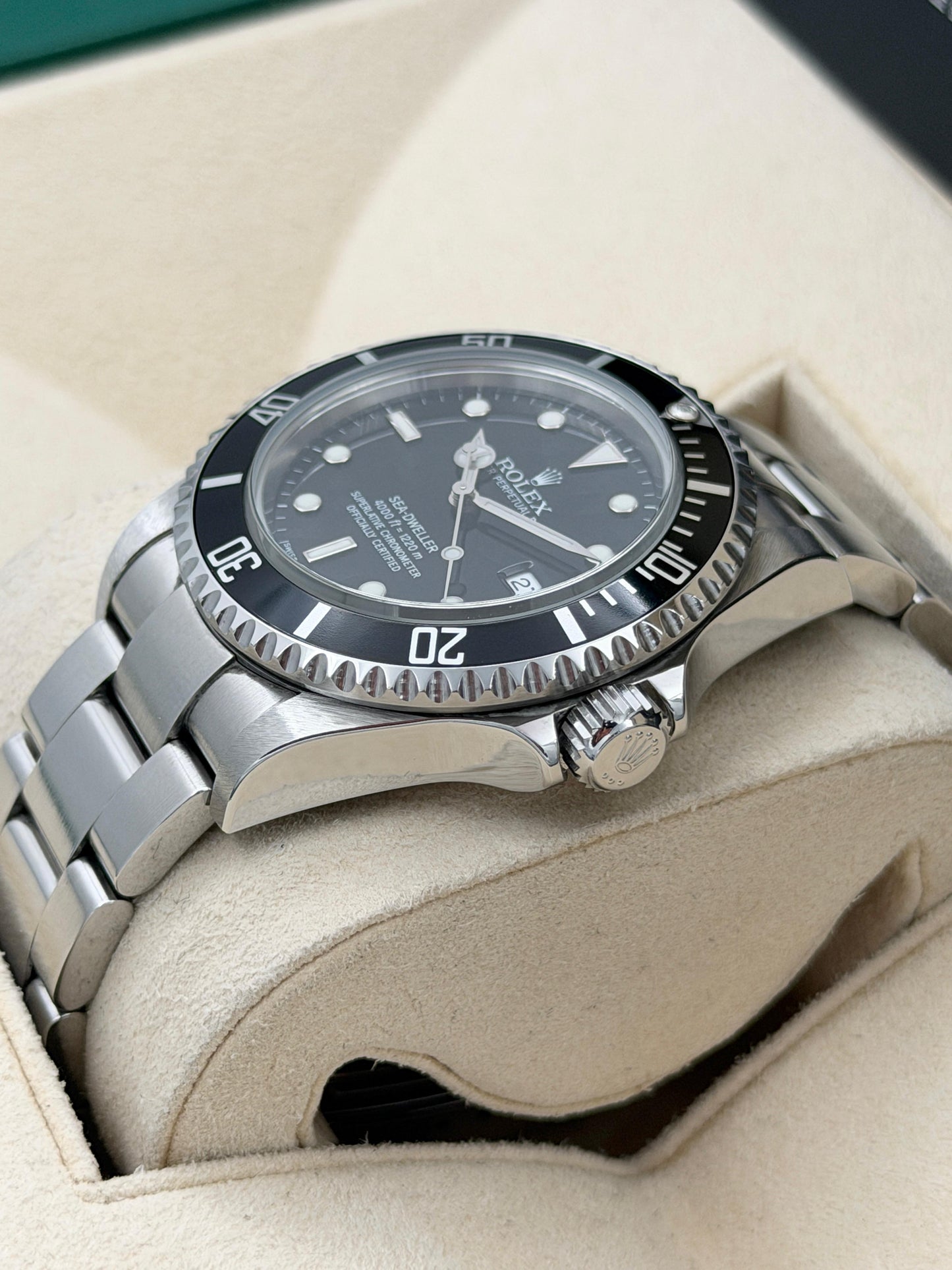 [SOLD OUT]二手 USED  ROLEX 勞力士 SEA-DWELLER 16600 黑色 2007年7月 齊格 未打磨 全套 FULL SET