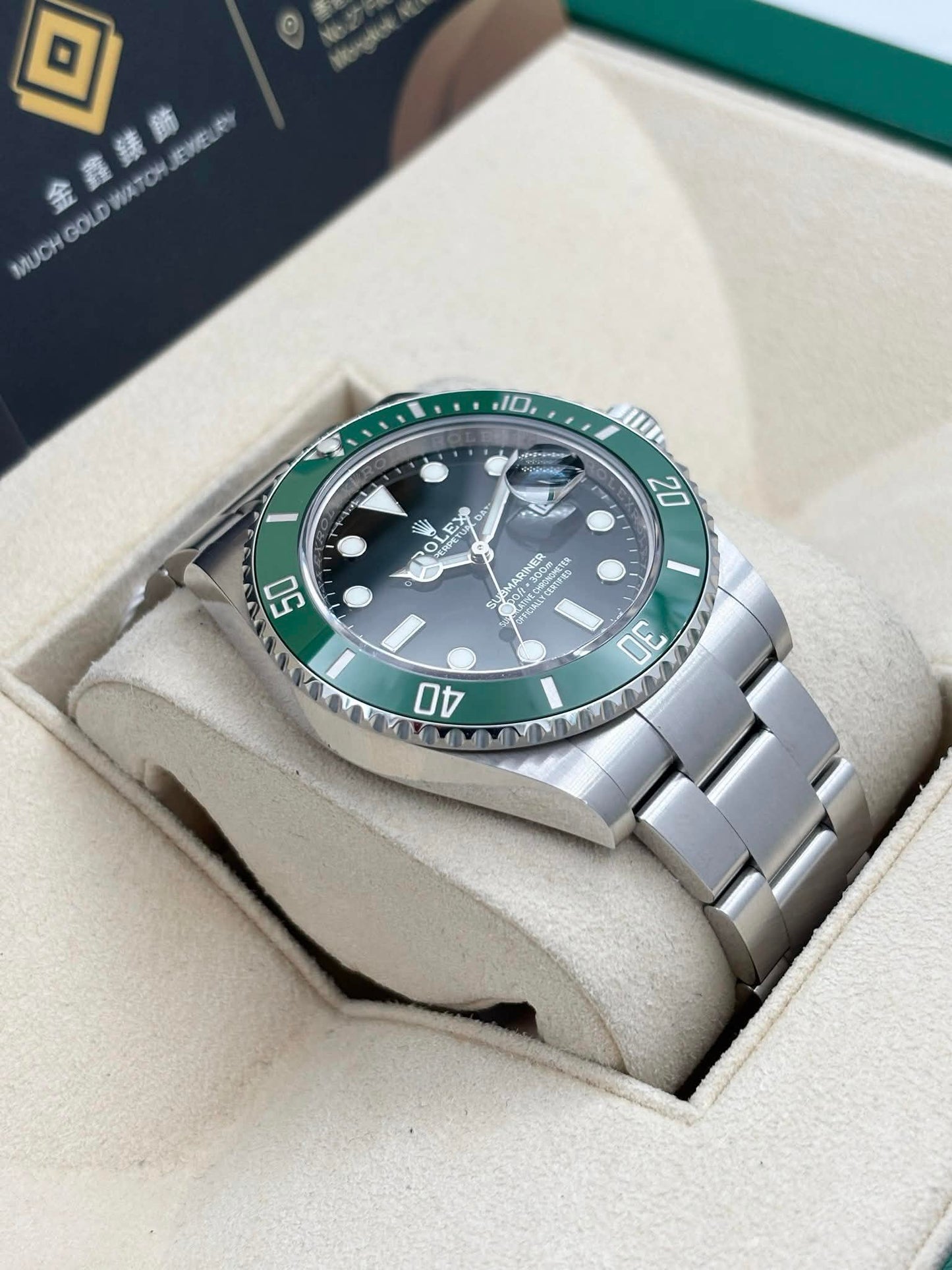 二手 USED ROLEX 勞力士 SUBMARINER DATE 126610LV 2021年 綠水鬼 全套