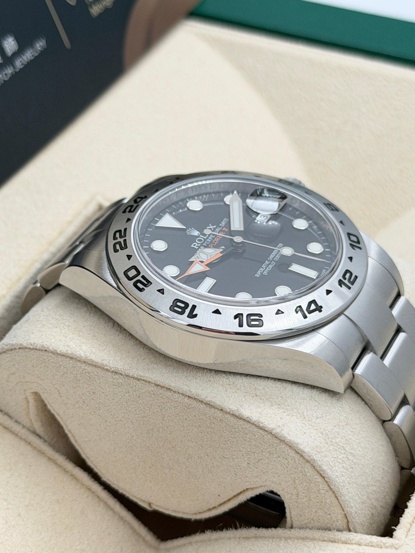 二手 USED ROLEX 勞力士 EXPLORER II 216570 黑色 2016年6月  全套 FULL SET