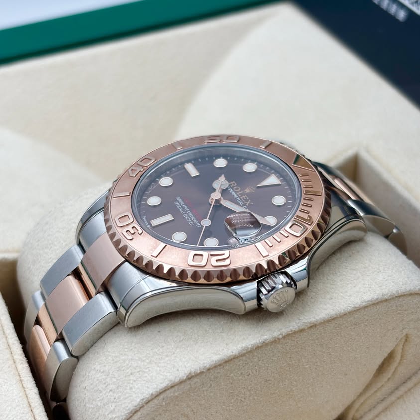 二手 Used ROLEX 勞力士 YACHTMASTER 268621 朱古力面 2021年 全套