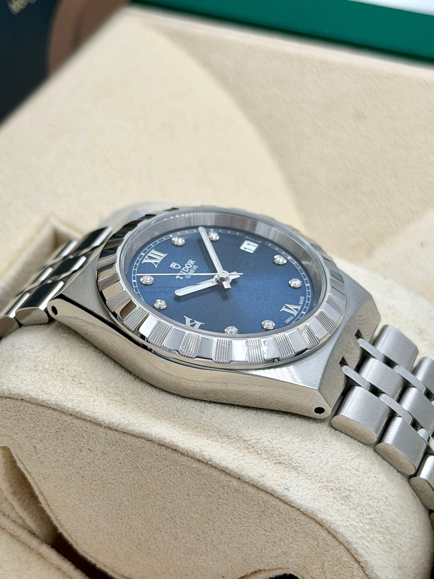 全新 NEW TUDOR 帝舵 ROYAL 28400 藍色鑽石字 2026年2月 全套 FULL SET