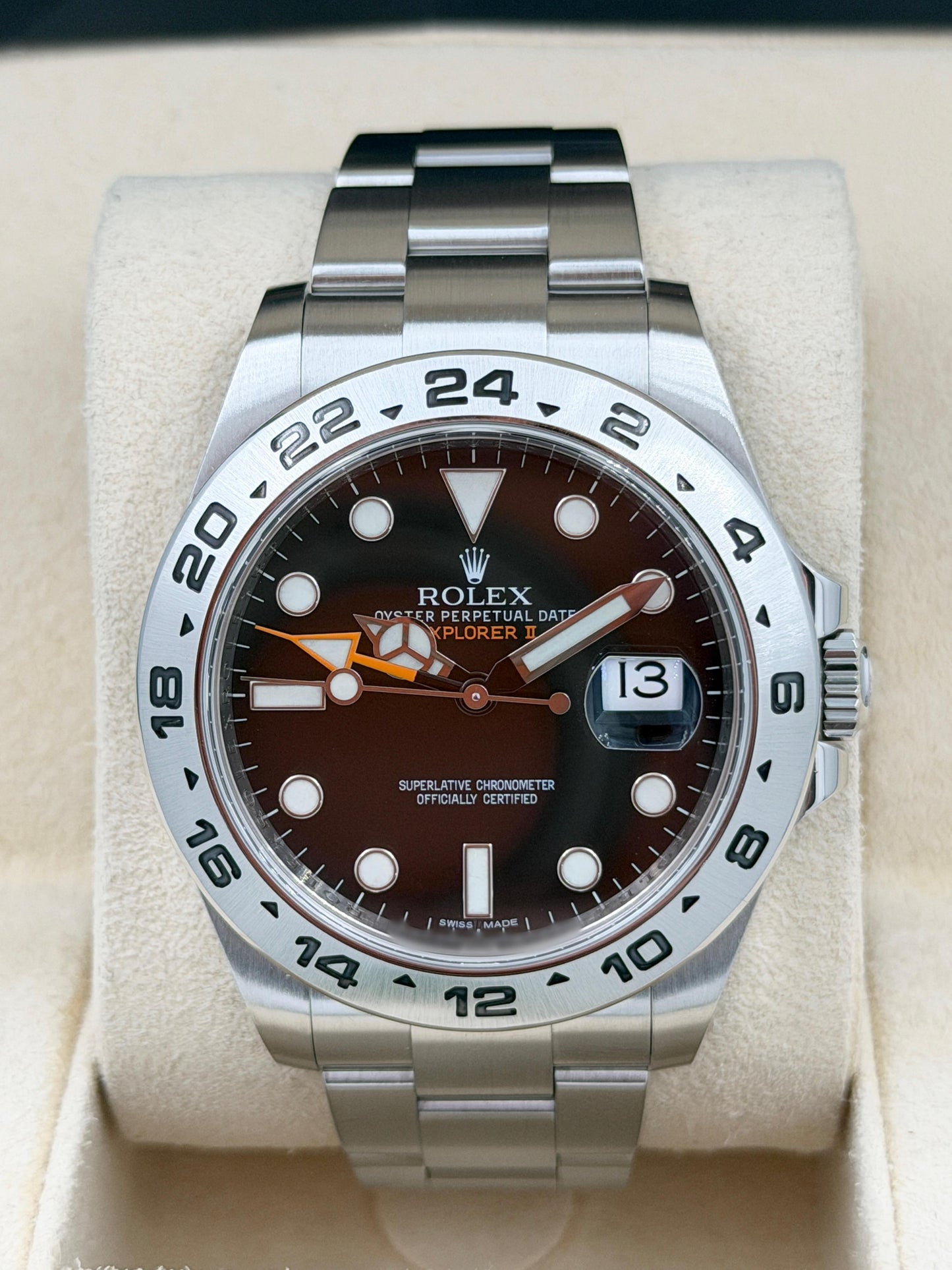 二手 USED ROLEX 勞力士 EXPLORER II 216570 黑色 2016年6月  全套 FULL SET