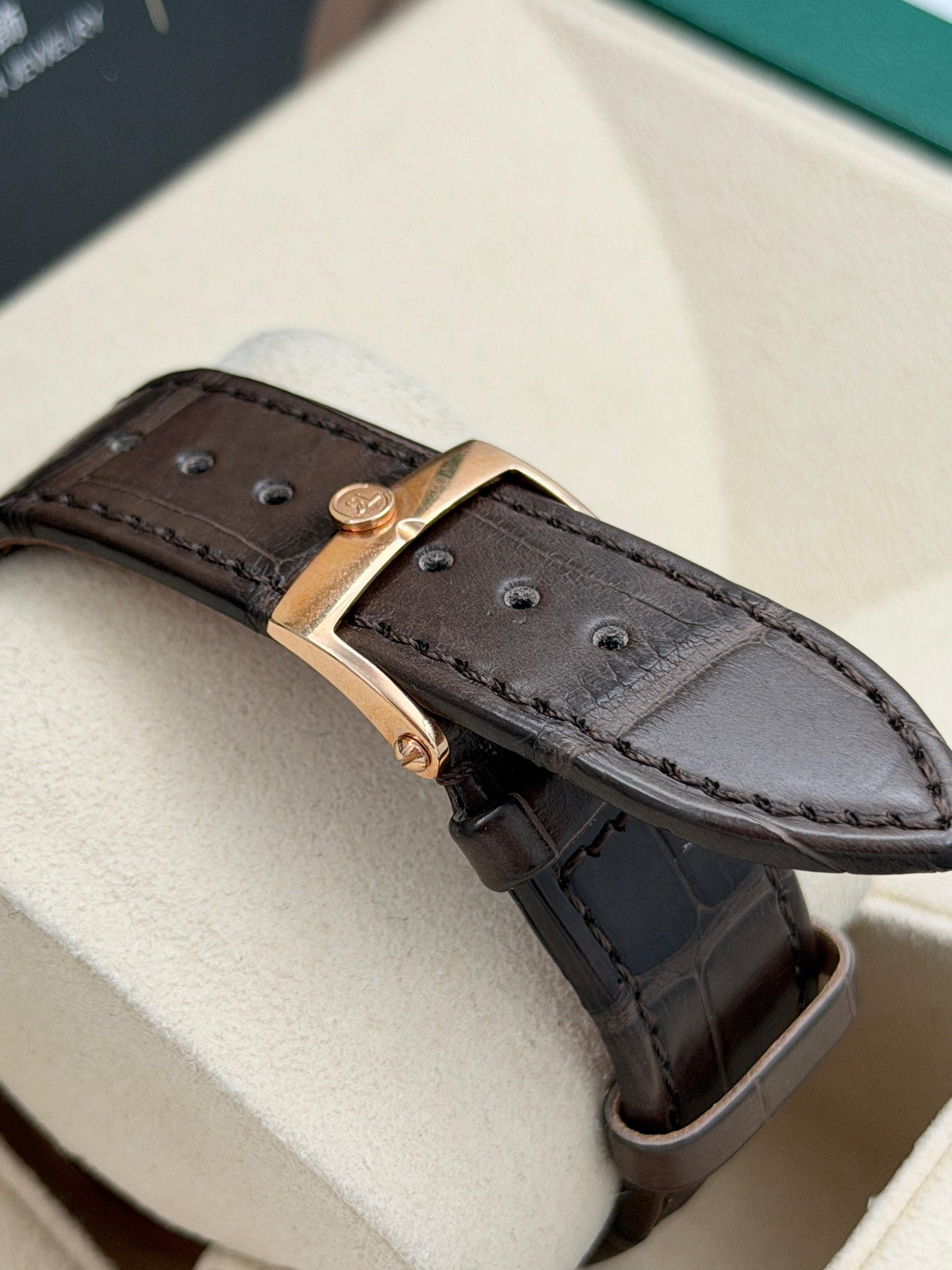 二手 USED  CHRONOSWISS 瑞寶 SIRIUS AUTOMATIC CH2891R 白色 OPEN DAY 18k金 全套 FULL SET