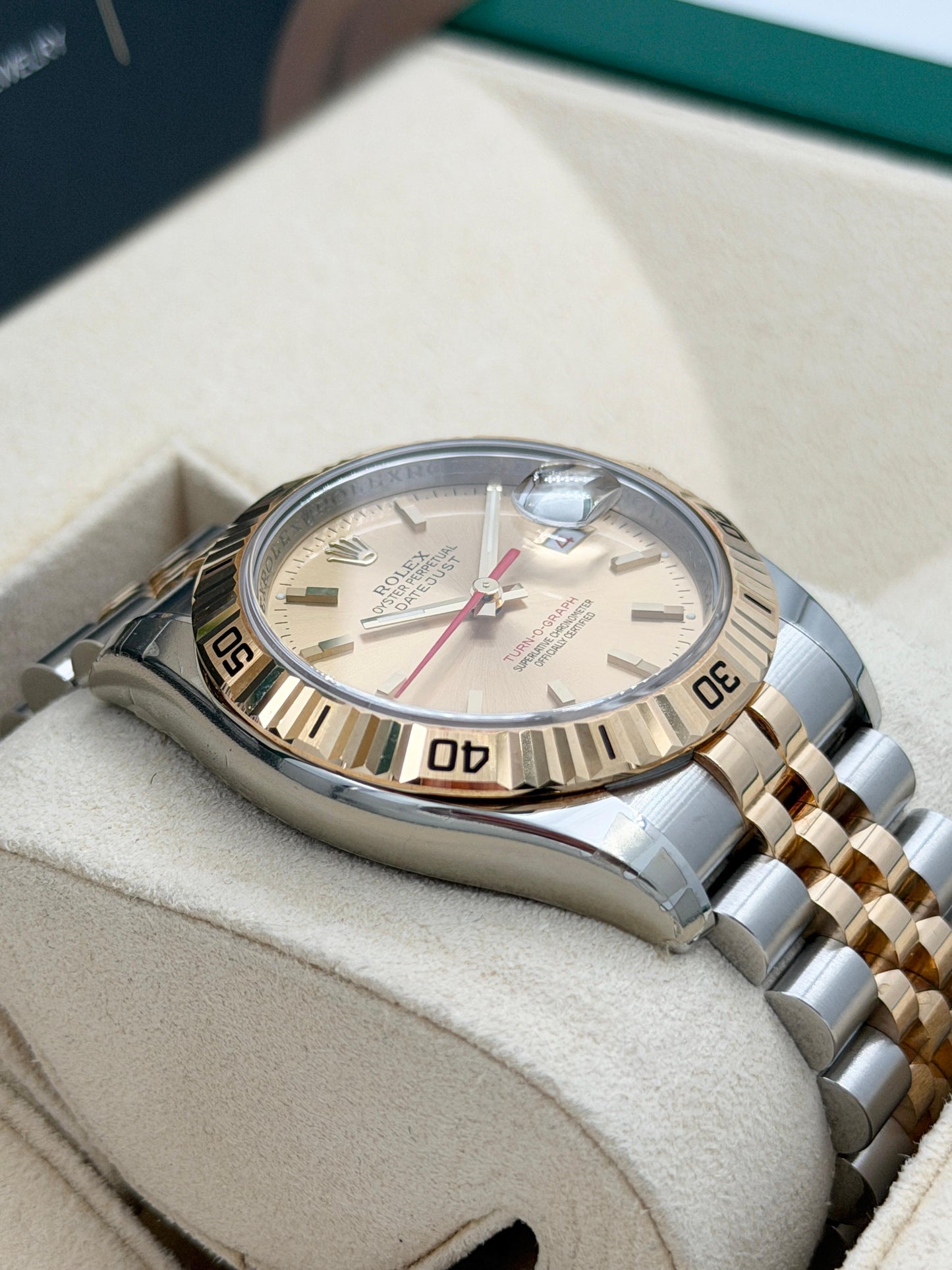 二手 USED  ROLEX 勞力士 DATEJUST 116263 金色面 約2005年 淨錶 WATCH ONLY