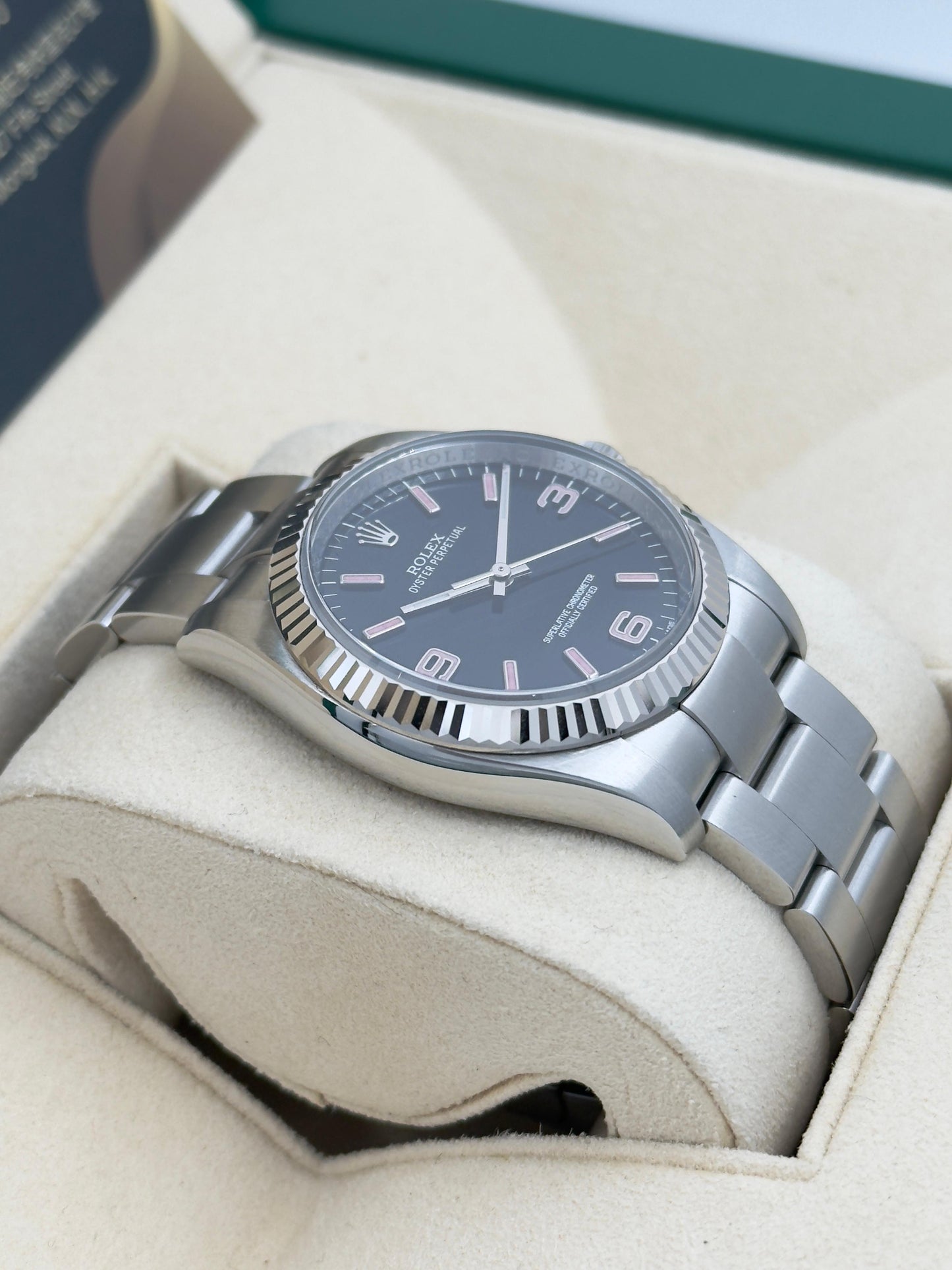Rolex 勞力士 OYSTER PEPRETUAL 116034 粉紅字