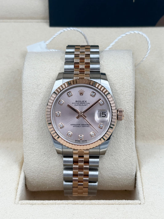 ROLEX 勞力士 DATEJUST 178271 2018年 鑽石字 粉紅色面