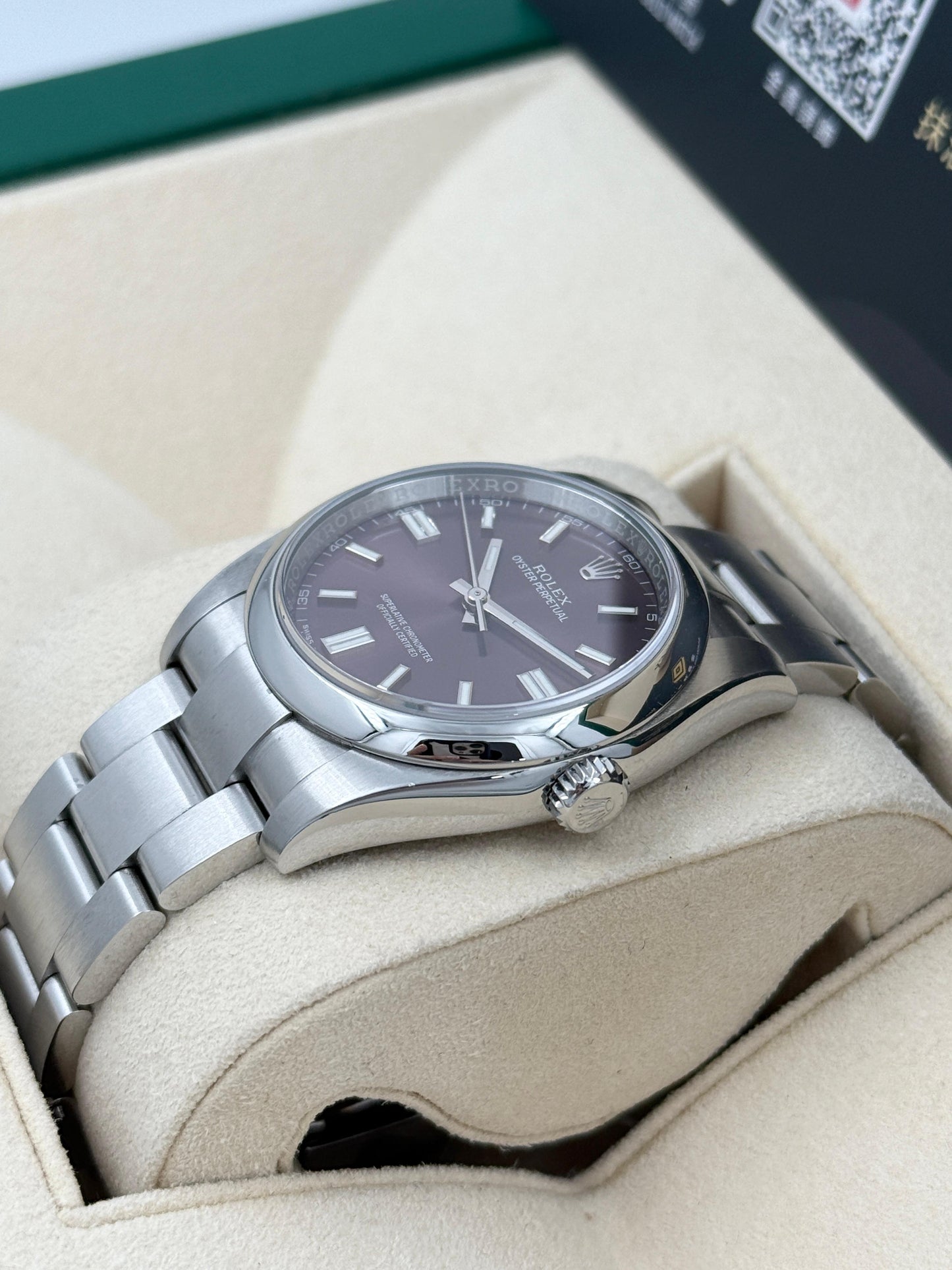 ROLEX 勞力士 OYSTER PERPETUAL 116000 2016年 紫色面