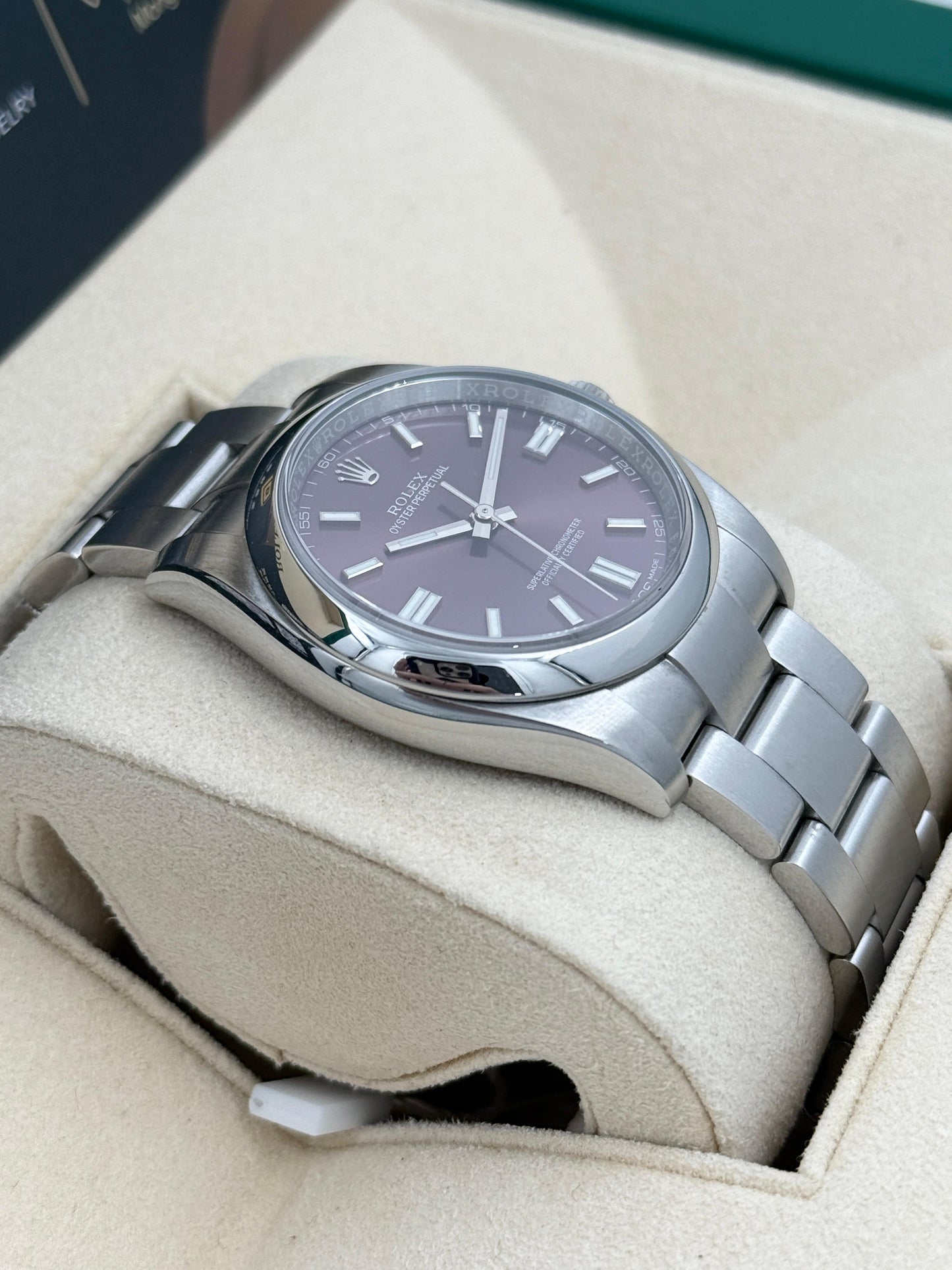 ROLEX 勞力士 OYSTER PERPETUAL 116000 2016年 紫色面