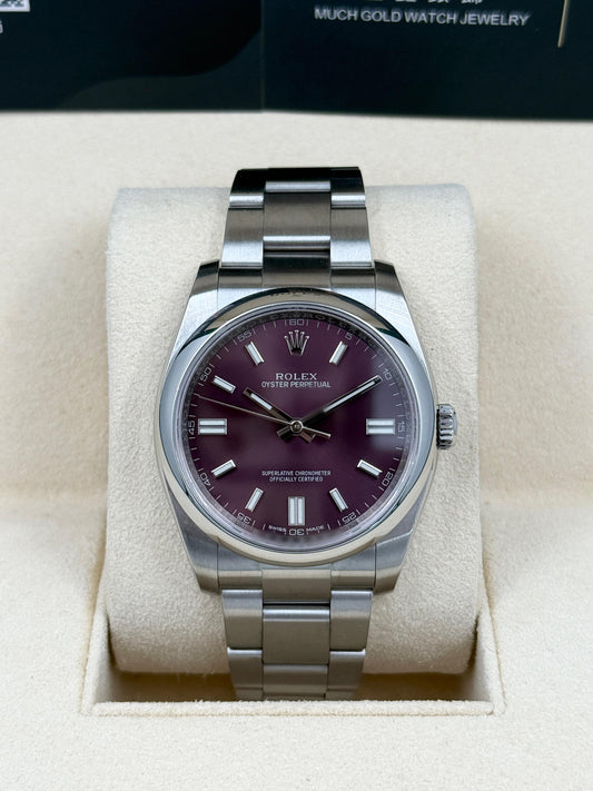 ROLEX 勞力士 OYSTER PERPETUAL 116000 2016年 紫色面