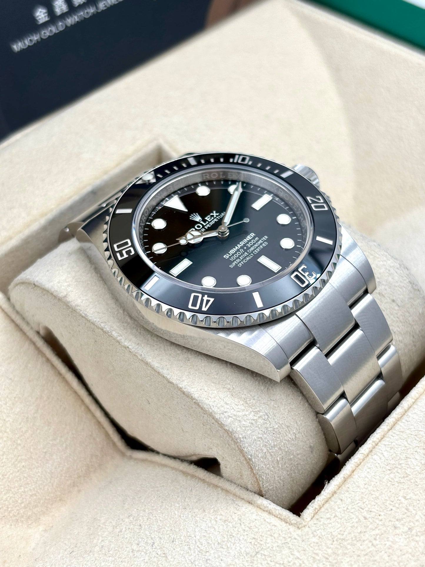 [SOLD OUT]二手 USED  ROLEX 勞力士 SUBMARINER 124060 黑色 2022年3月 99.99%新 未打磨 全套 FULL SET