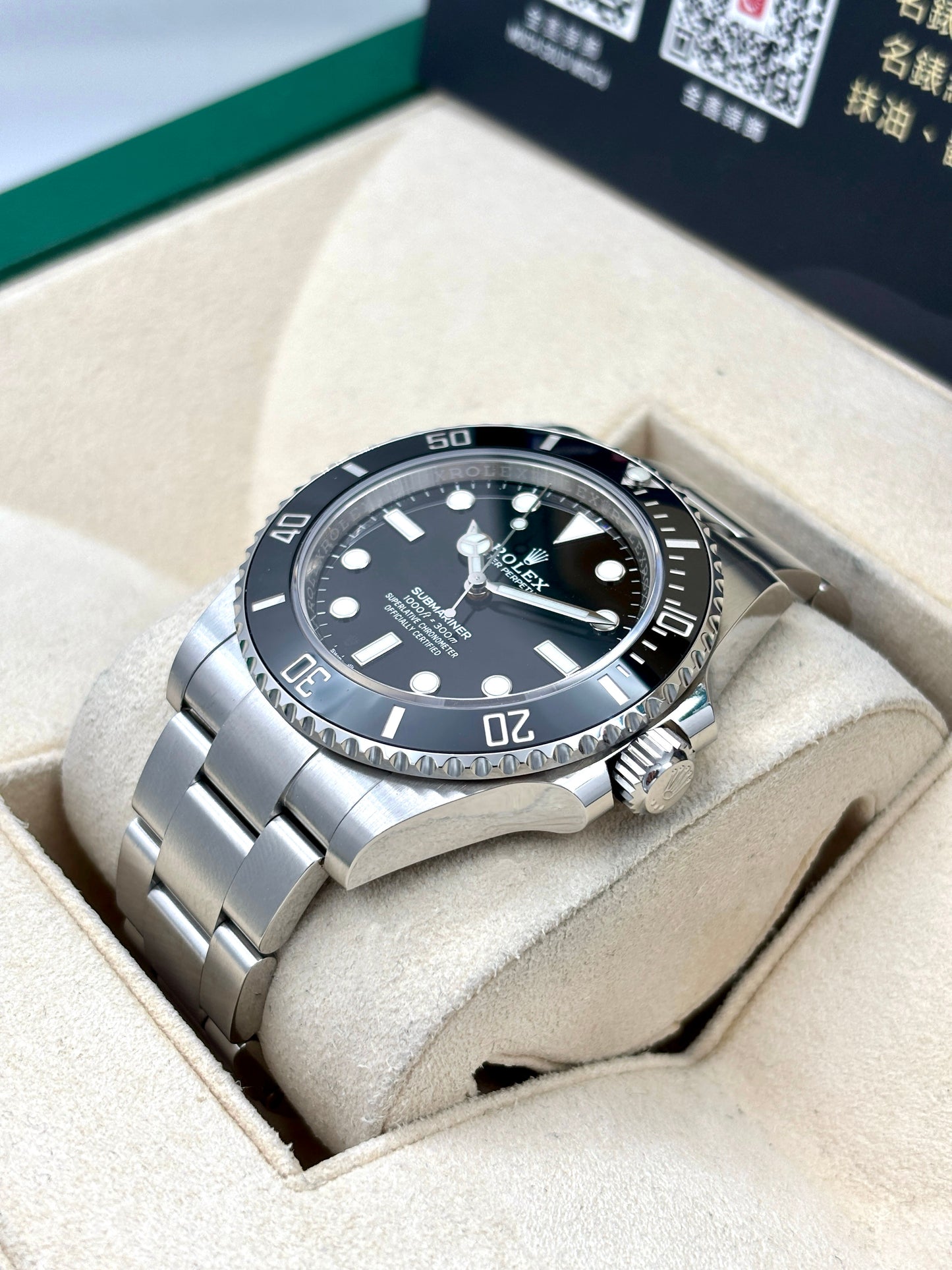 [SOLD OUT]二手 USED  ROLEX 勞力士 SUBMARINER 124060 黑色 2022年3月 99.99%新 未打磨 全套 FULL SET