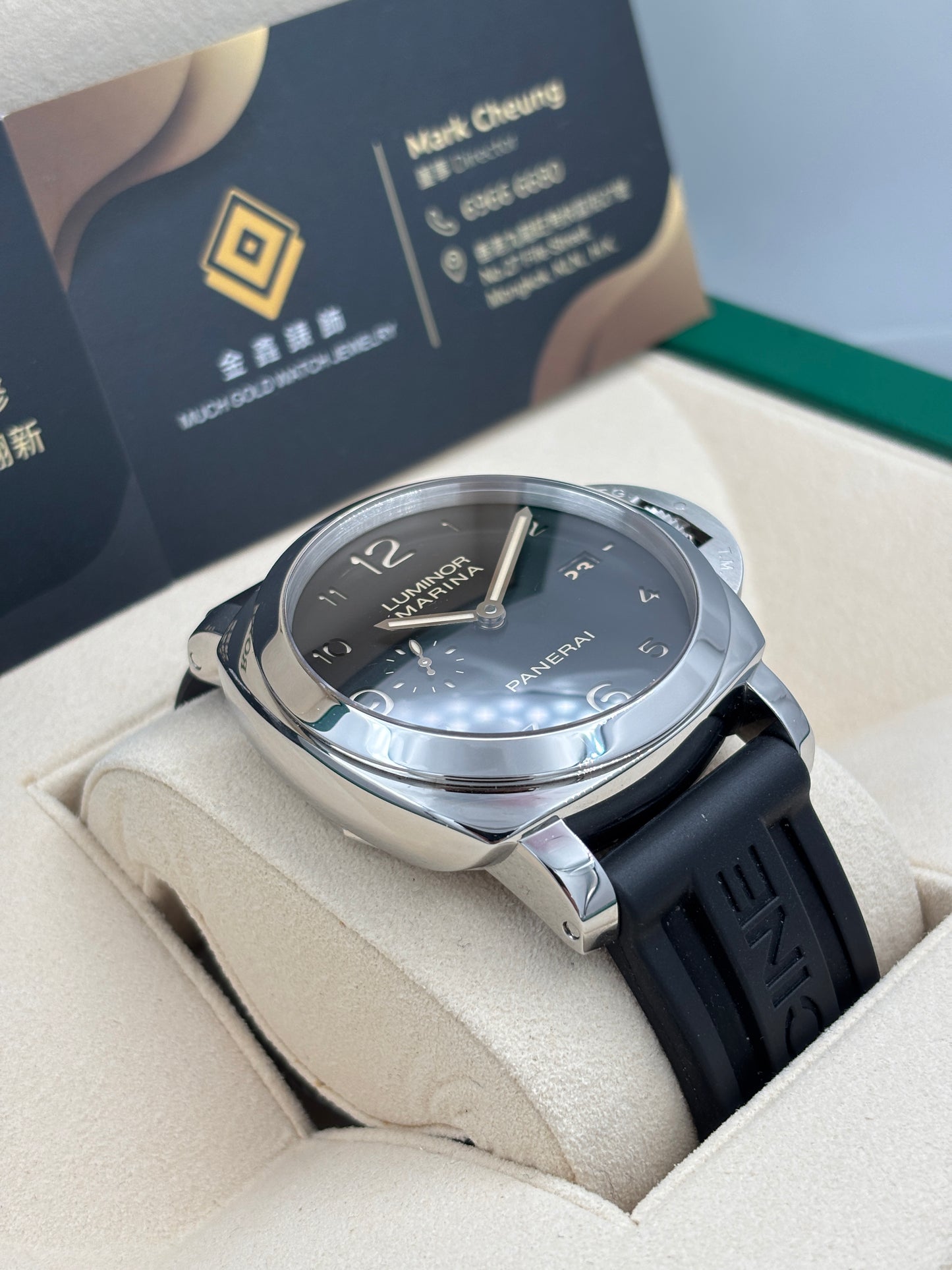 [SOLD OUT]二手 USED  PANERAI 沛納海 LUMINOR MARINA 1950 3DAYS AUTOMATIC PAM00359 黑色 2011年9月&nbsp; 全套 FULL SET