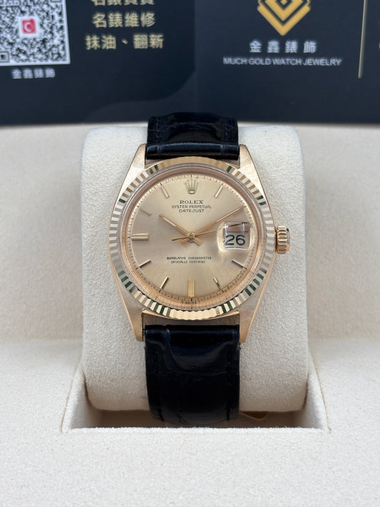[SOLD OUT]二手 USED  ROLEX 勞力士 DATEJUST 1601 金色 約1967年 代用扣 代用帶 淨錶 WATCH ONLY