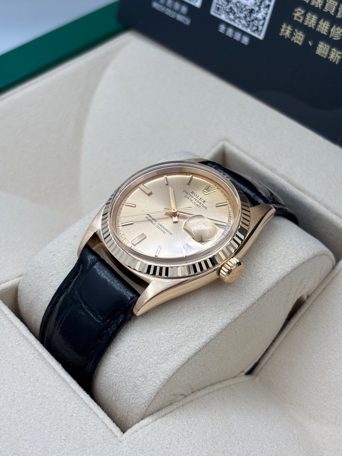 [SOLD OUT]二手 USED  ROLEX 勞力士 DATEJUST 1601 金色 約1967年 代用扣 代用帶 淨錶 WATCH ONLY