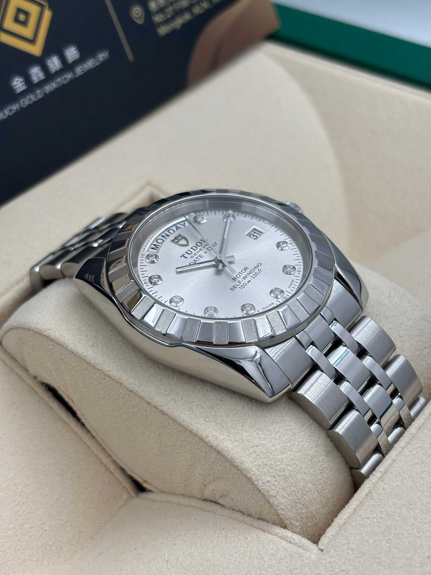[SOLD OUT]二手 USED  TUDOR 帝舵 CLASSIC 23010 銀色面鑽石字 OPEN DAY 淨錶 WATCH ONLY