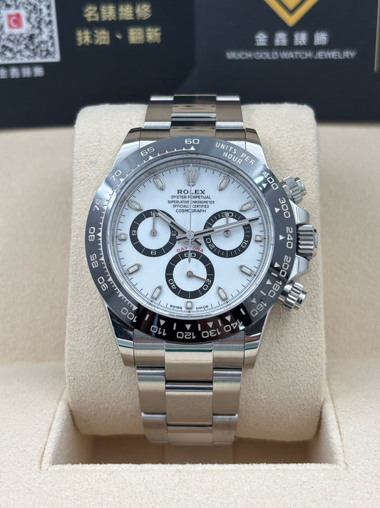 [SOLD OUT]二手 USED  ROLEX 勞力士 DAYTONA 116500LN 白色 2022年4月 齊格 全套 FULL SET