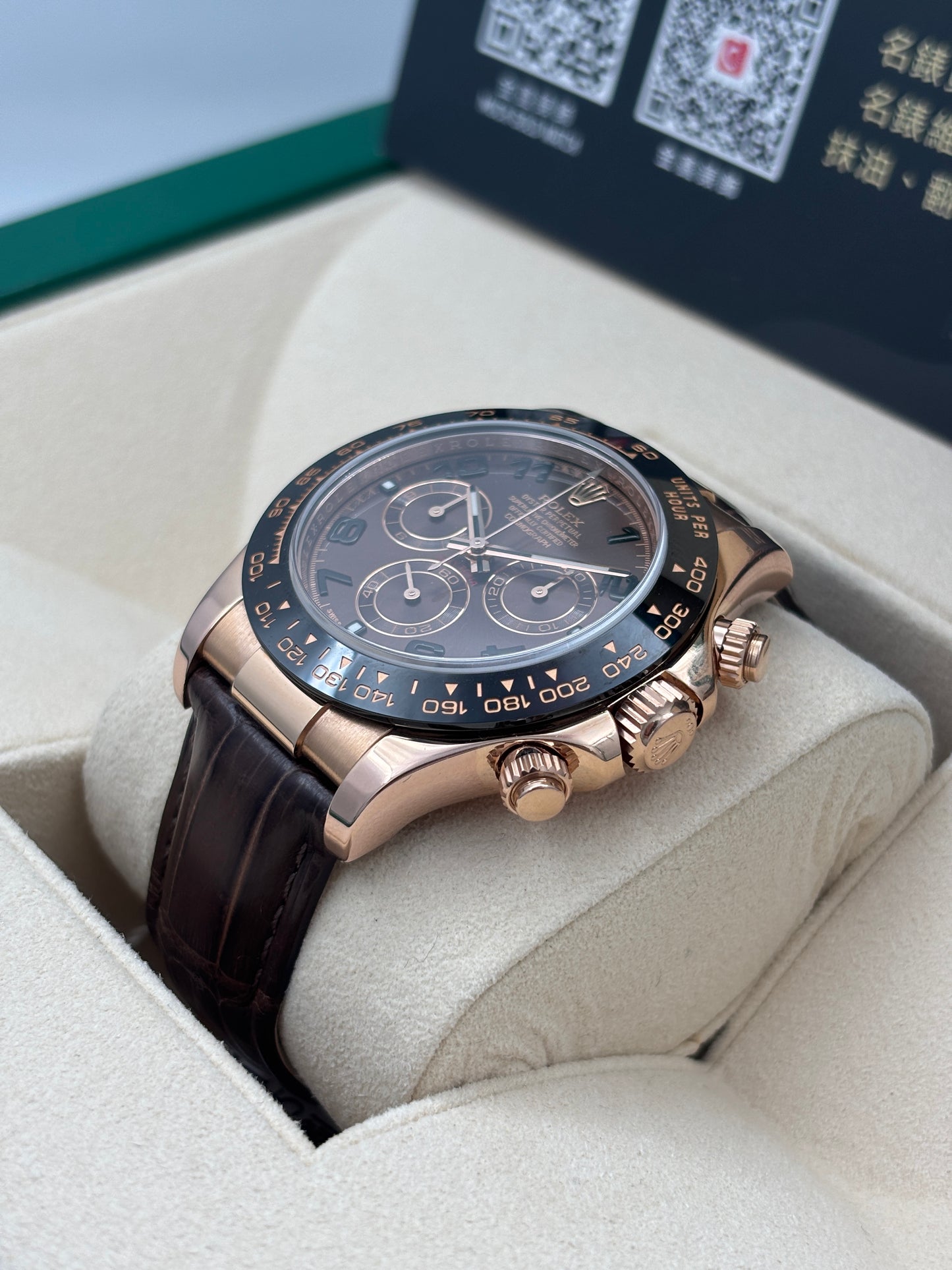 [SOLD OUT]二手 USED  ROLEX 勞力士 DAYTONA 116515LN 朱古力面 亂碼 皮帶款 淨錶 WATCH ONLY