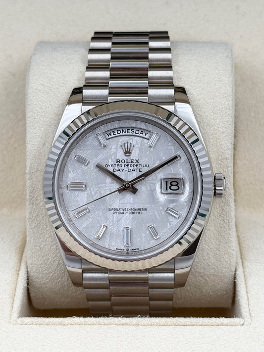 ROLEX 勞力士 DAY-DATE 40 228239 隕石面鑽石字 2018年 (延長保至2026年10月)