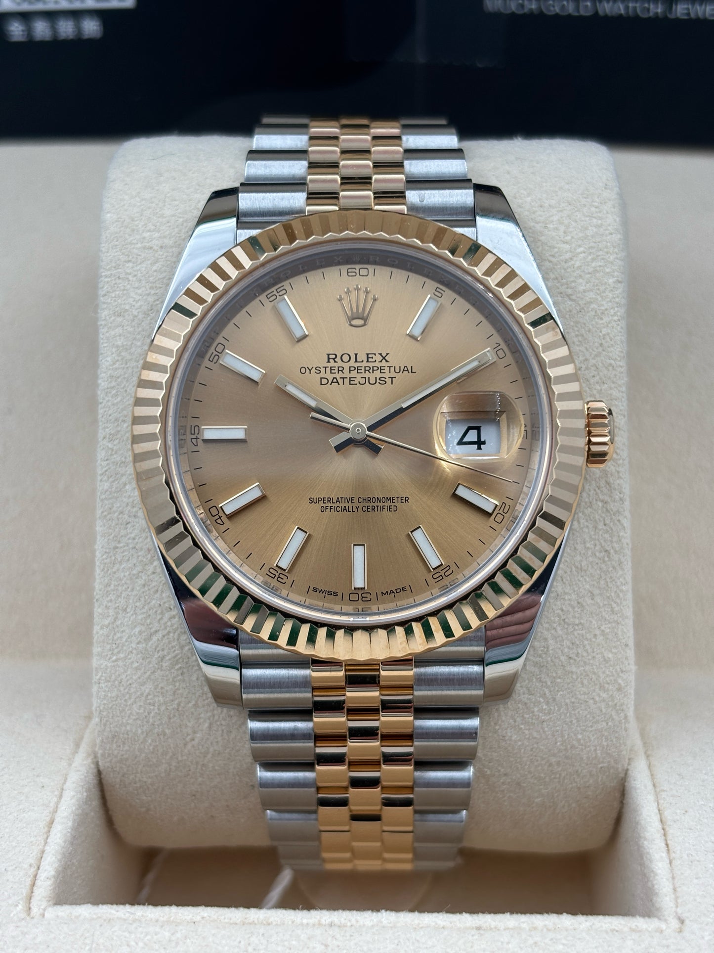 二手 USED  ROLEX 勞力士 DATEJUST 126333 金色 2018年10月 全套 FULL SET
