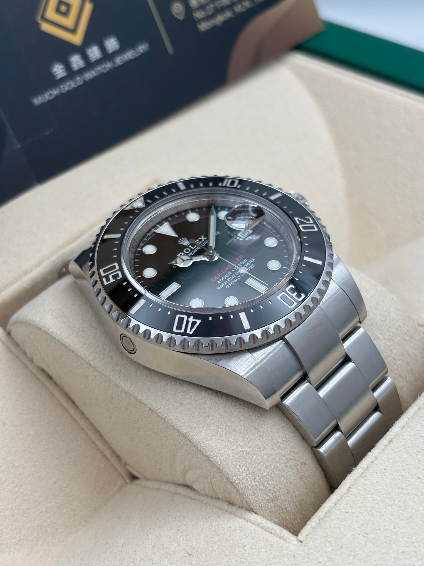 [SOLD OUT]二手 USED  ROLEX 勞力士 SEA-DWELLER 126600 MK1 黑色 2018年3月 保養卡