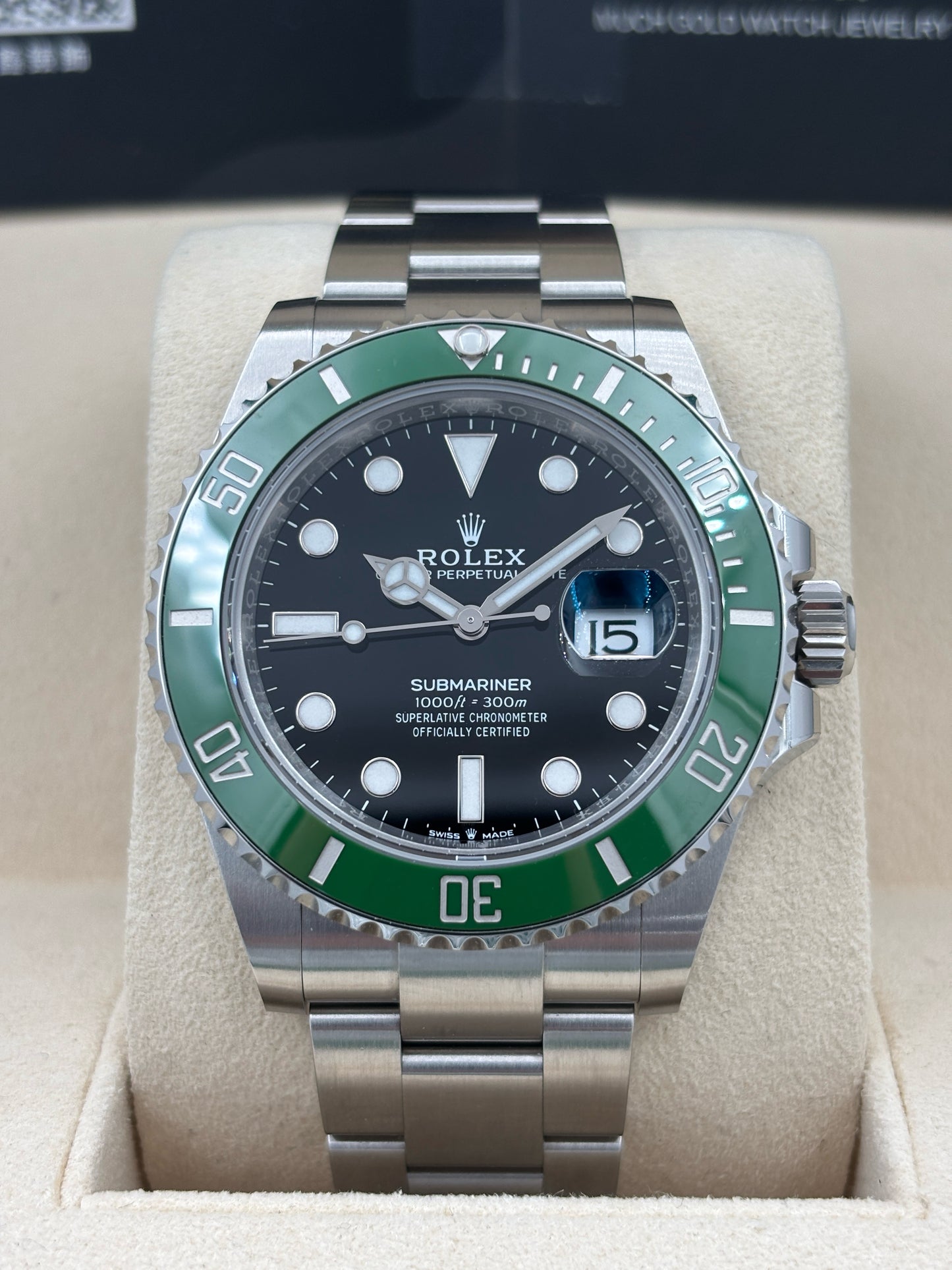未試用品 UNUSED  ROLEX 勞力士 SUBMARINER DATE 126610LV MK2圈 黑色 2024年5月 全套 FULL SET