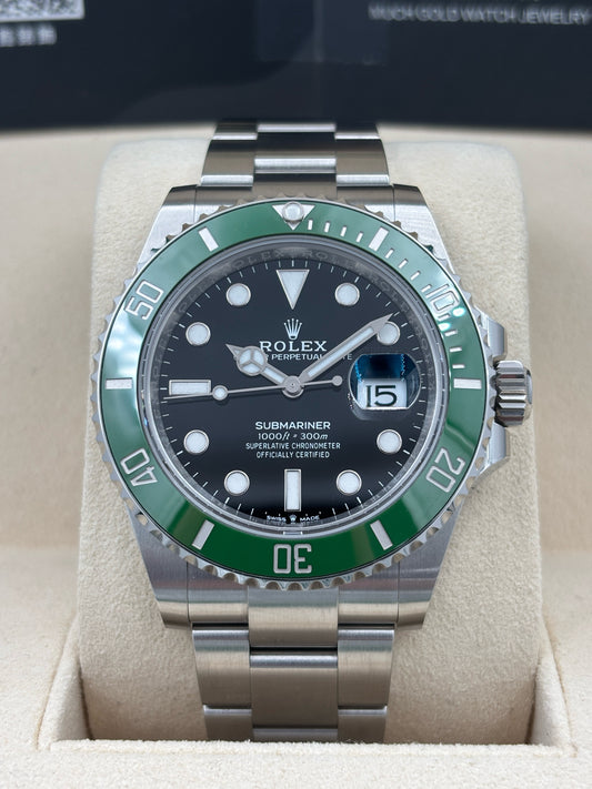 未試用品 UNUSED  ROLEX 勞力士 SUBMARINER DATE 126610LV MK2圈 黑色 2024年5月 全套 FULL SET