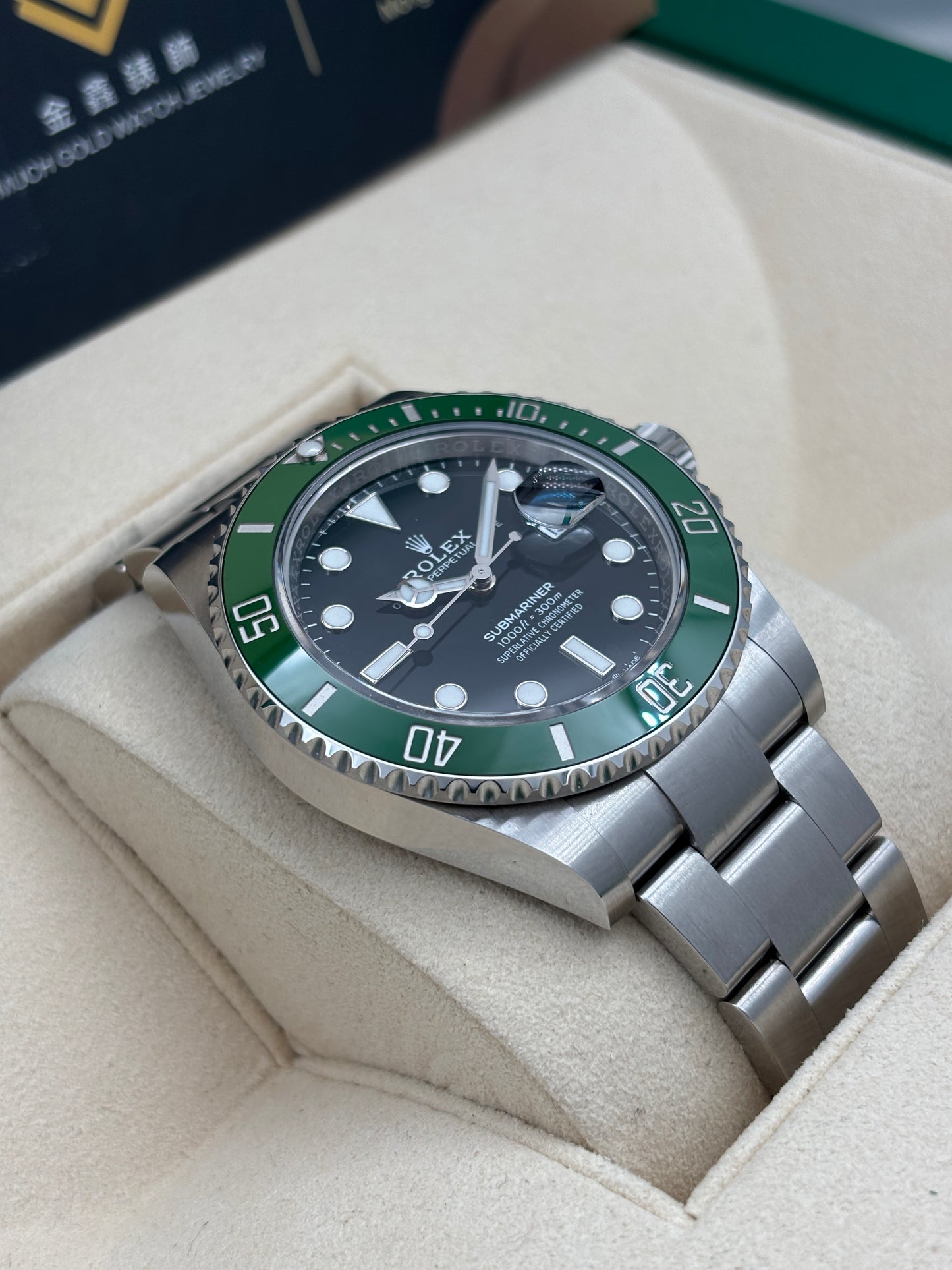 未試用品 UNUSED  ROLEX 勞力士 SUBMARINER DATE 126610LV MK2圈 黑色 2024年5月 全套 FULL SET