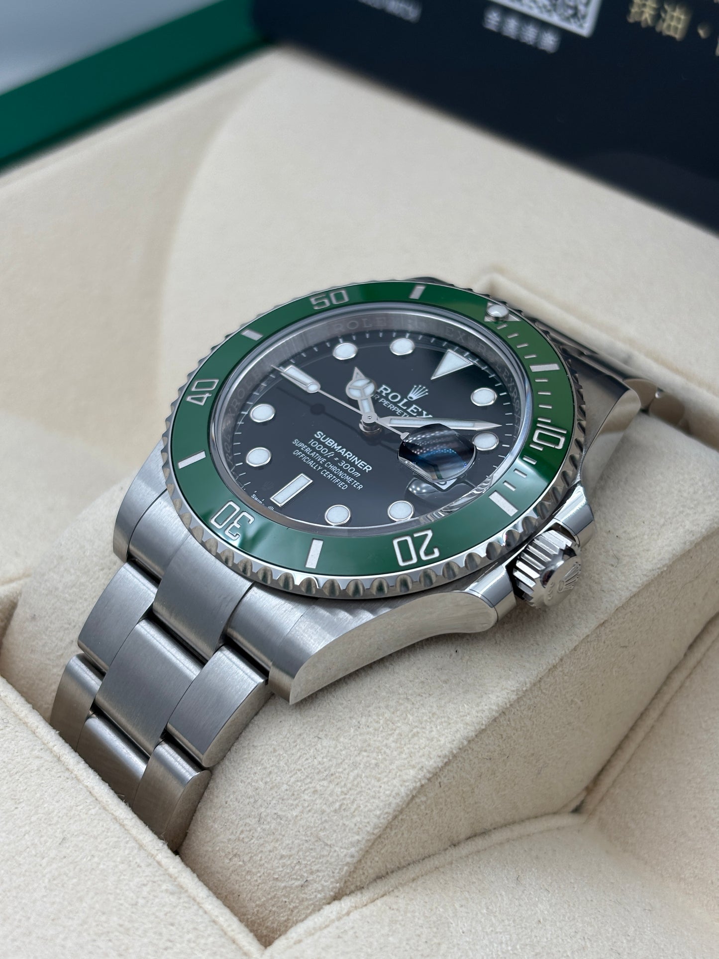 未試用品 UNUSED  ROLEX 勞力士 SUBMARINER DATE 126610LV MK2圈 黑色 2024年5月 全套 FULL SET