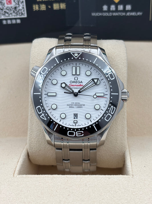 [SOLD OUT]二手 USED  OMEGA 歐米茄 SEAMASTER 210.30.42.20.04.001 白色 2022年10月 全套 FULL SET