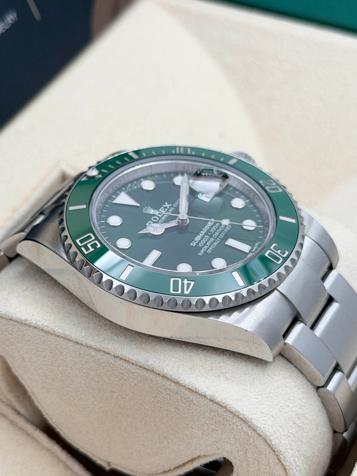 [ 未使用品 Unused ]ROLEX 勞力士 SUBMARINER DATE 116610LV 綠綠 2019年