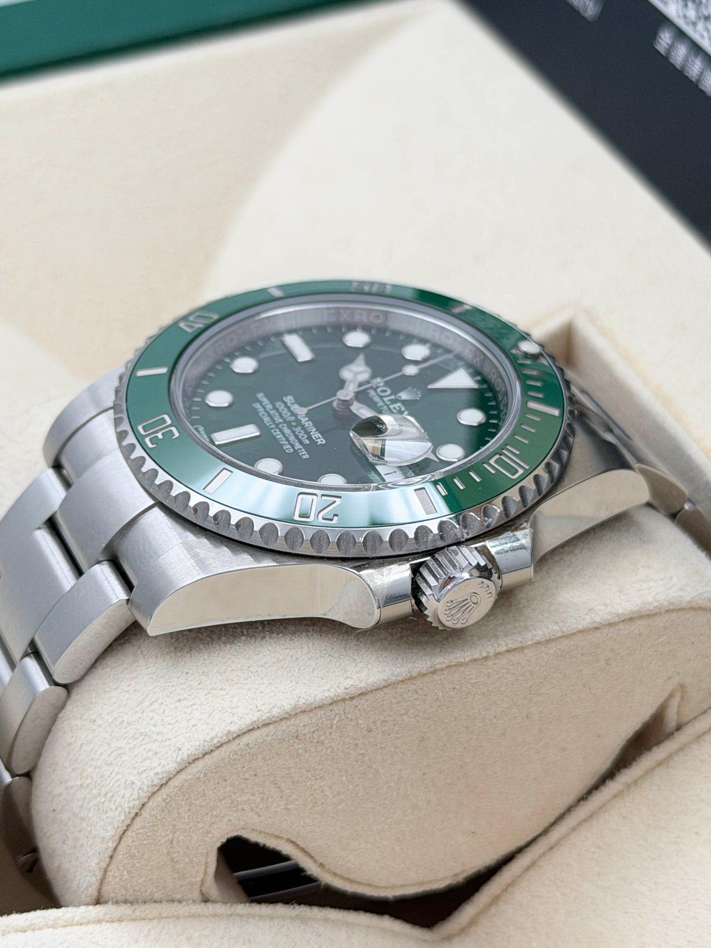 [ 未使用品 Unused ]ROLEX 勞力士 SUBMARINER DATE 116610LV 綠綠 2019年