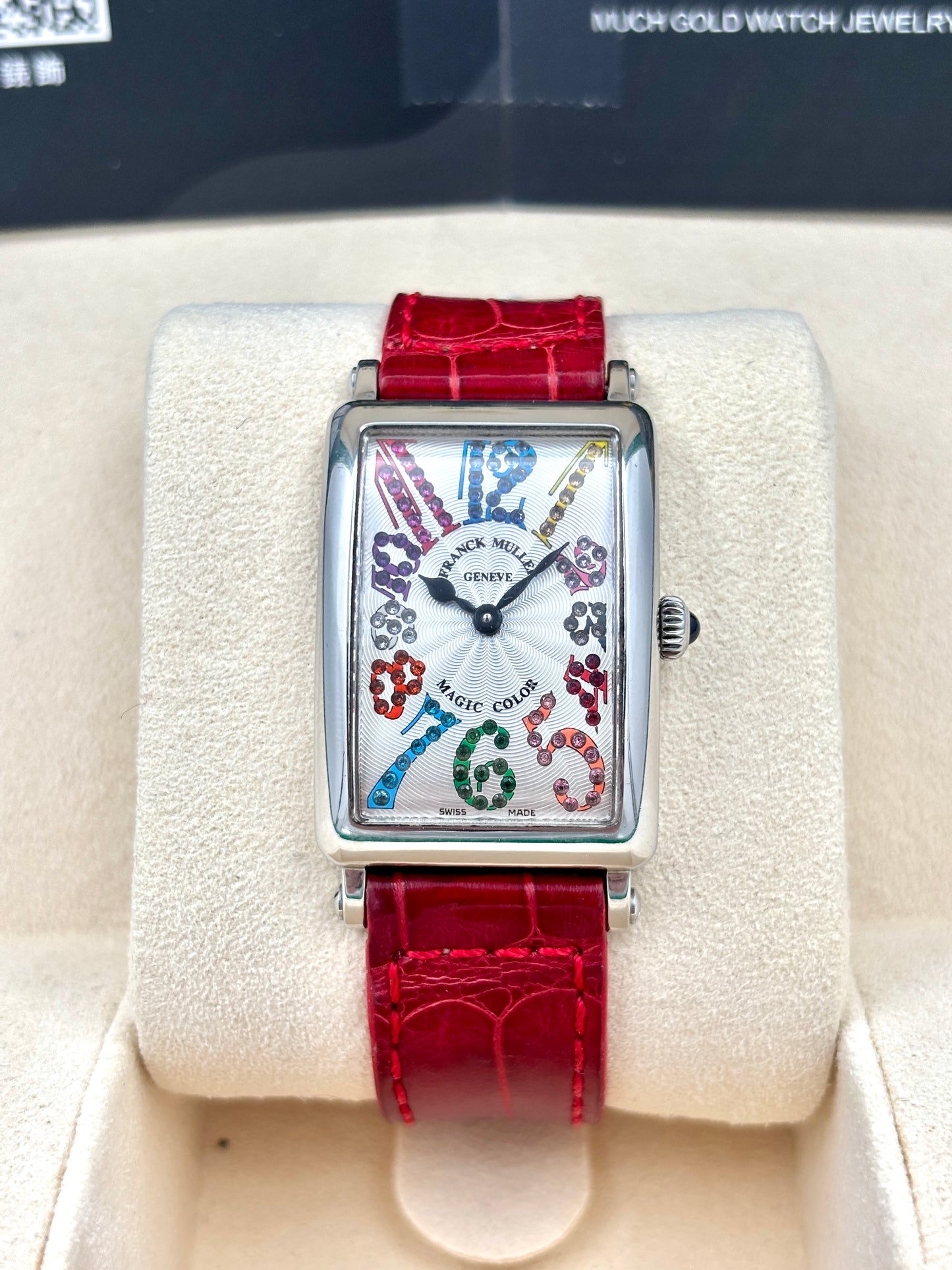二手 USED  FRANCK MULLER 法穆蘭 COLOR DREAMS 902QZ MAG COL 銀色 OPEN DAY 保養證 原裝盒