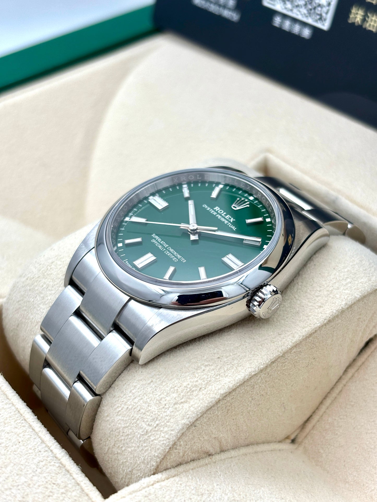 [SOLD OUT]二手 USED  ROLEX 勞力士 DATEJUST 126000 2023年1月 綠色 全套 FULL SET