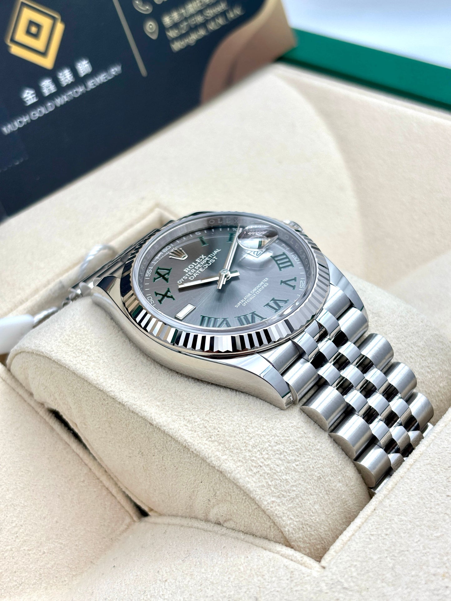 [SOLD OUT]二手 USED  ROLEX 勞力士 DATEJUST 126234 2025年9月 灰色 未打磨 99.9%新 溫布頓面 全套 FULL SET