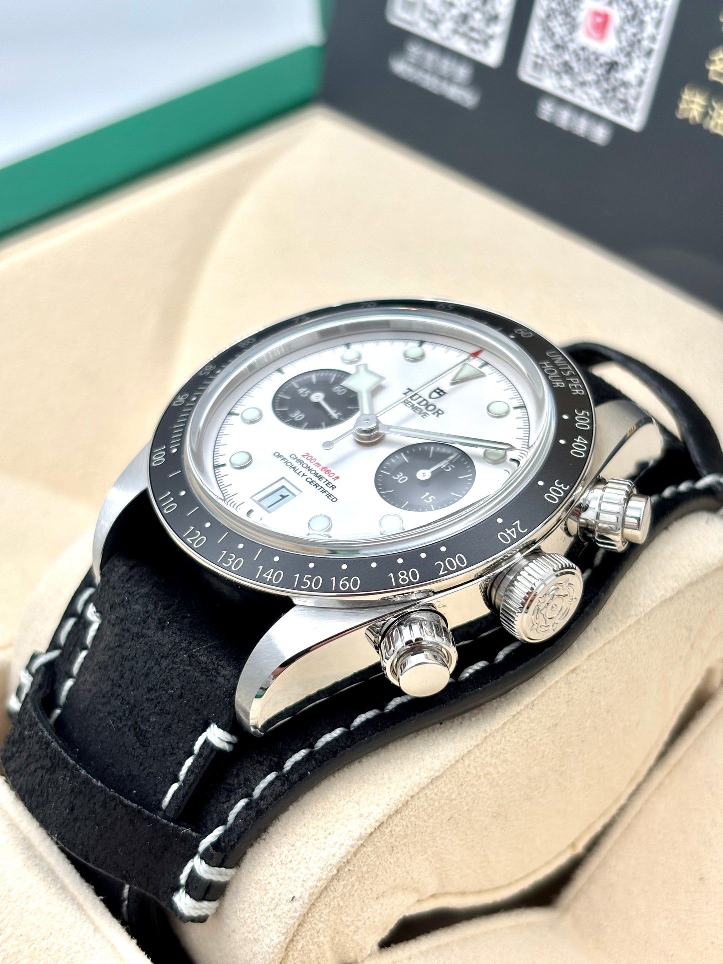 全新 NEW  TUDOR 帝舵 BLACK BAY CHRONOGRAPH 79360N 白色 2026年3月 全套 FULL SET