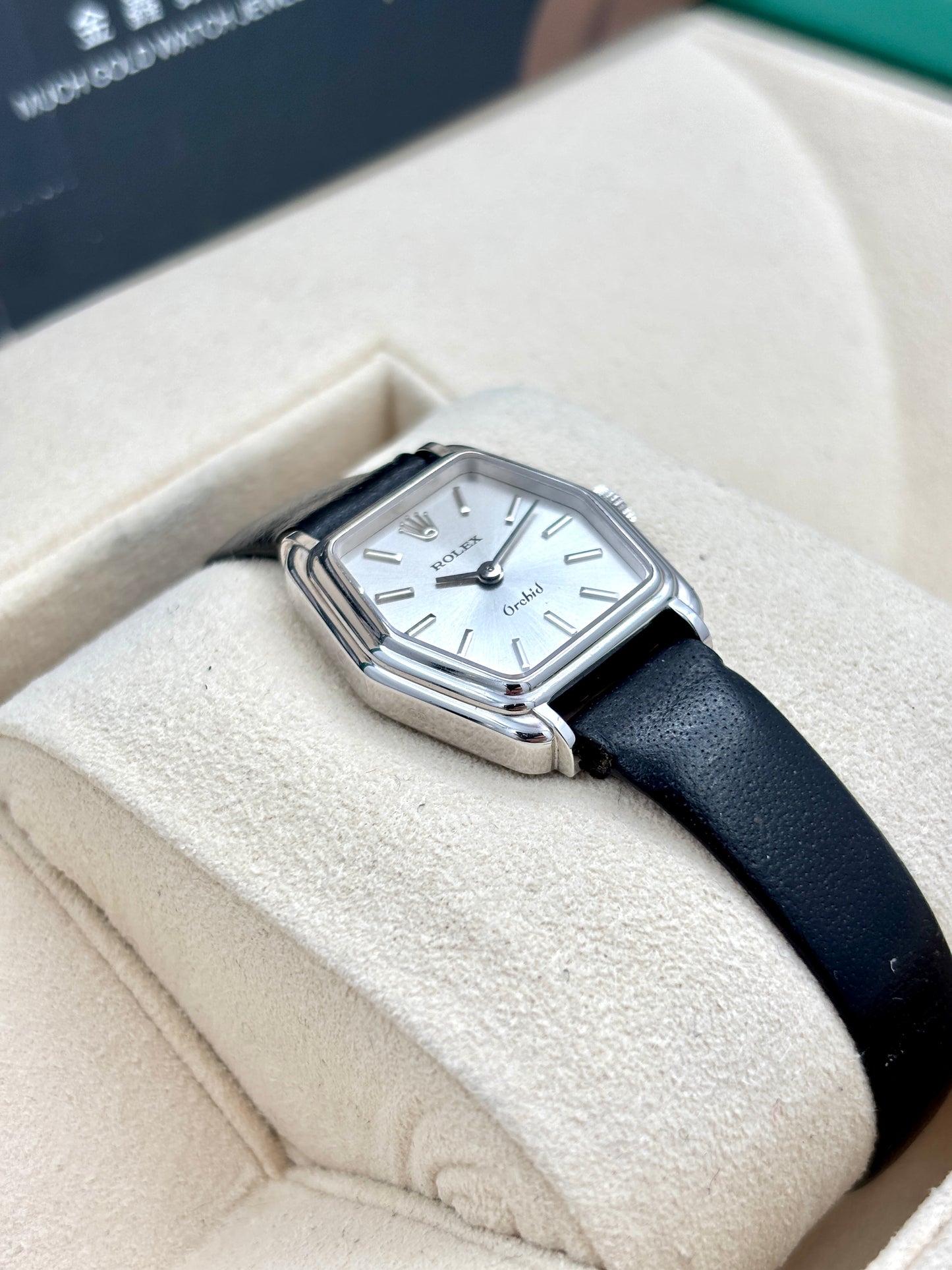 二手 USED  ROLEX 勞力士 Orchid 2683 銀色 18k白金 手動上鏈 淨錶 WATCH ONLY