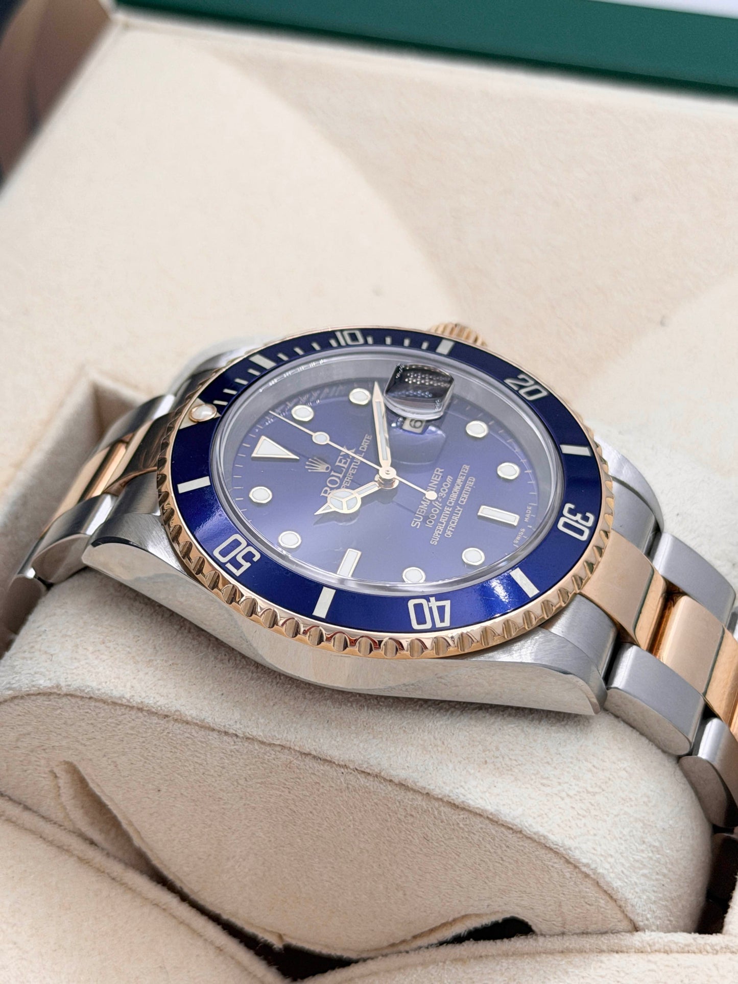ROLEX 勞力士 SUBMARINER DATE 16613T 藍色面 約2002