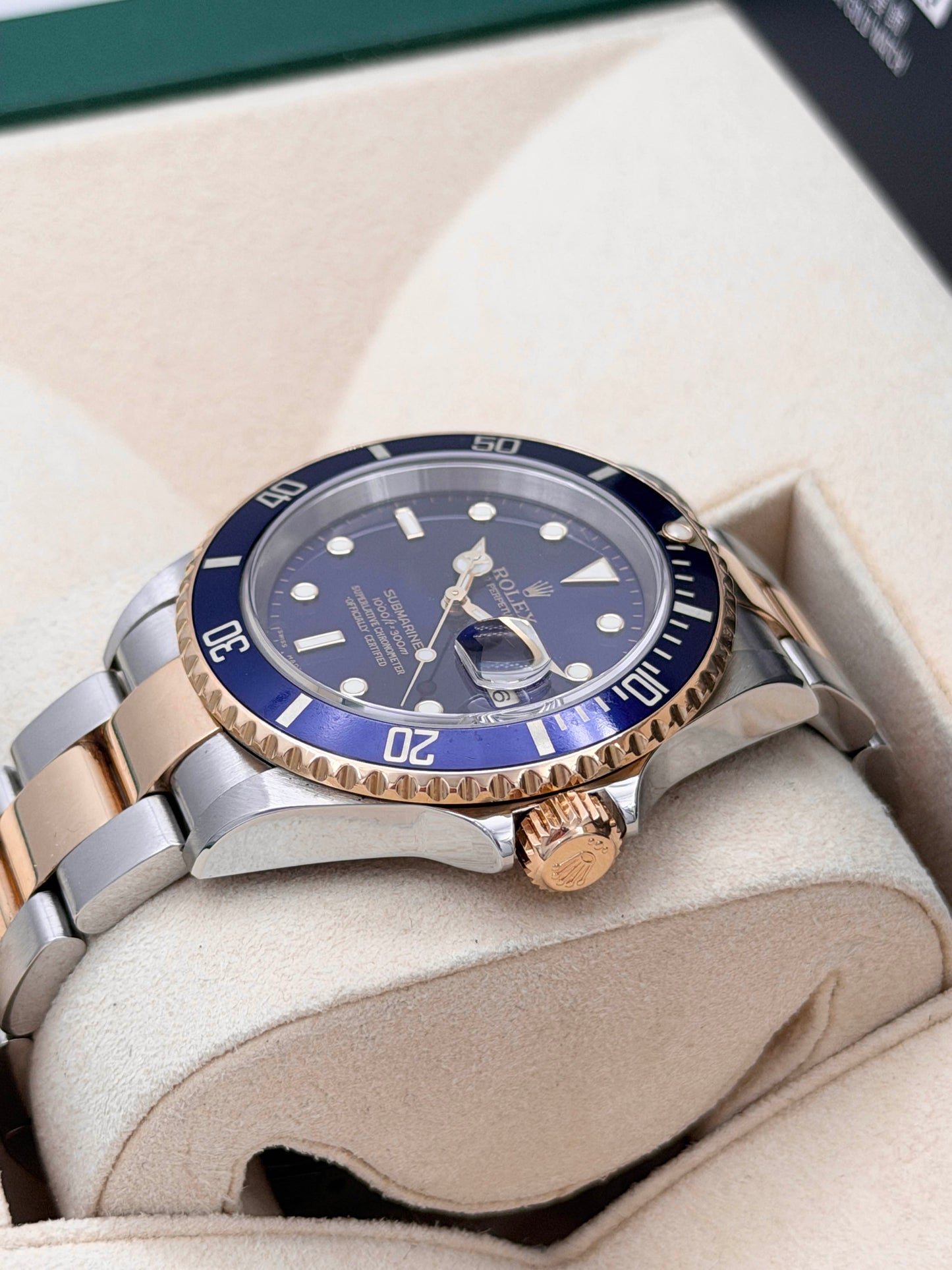 ROLEX 勞力士 SUBMARINER DATE 16613T 藍色面 約2002