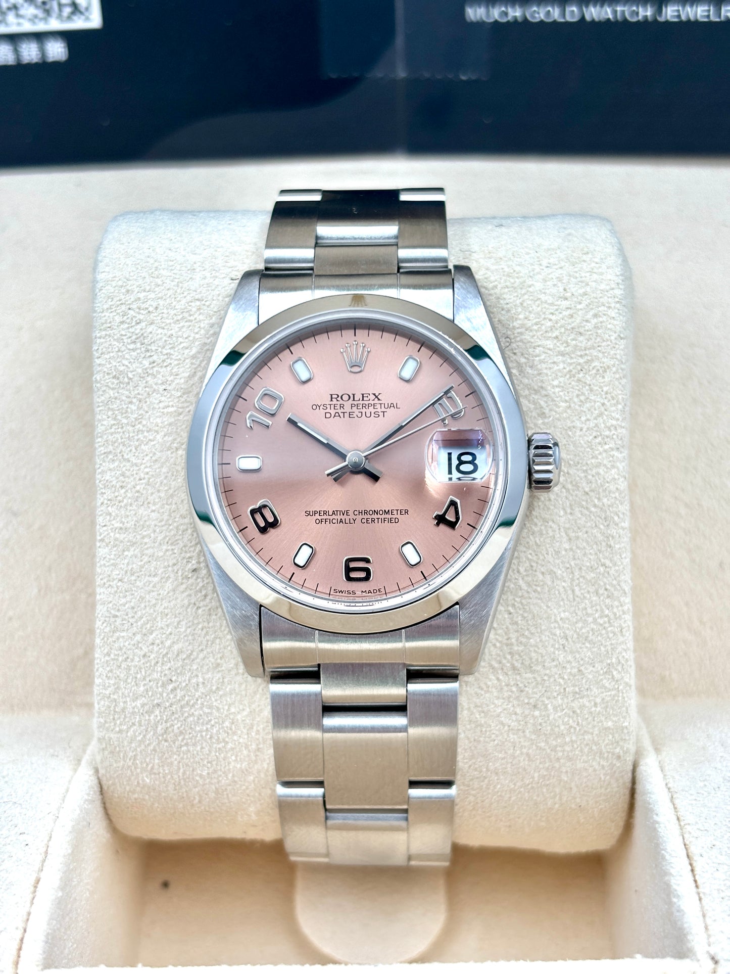 [SOLD OUT]二手 USED  ROLEX 勞力士 DATEJUST 78240 2001年 三文魚面 全套 FULL SET