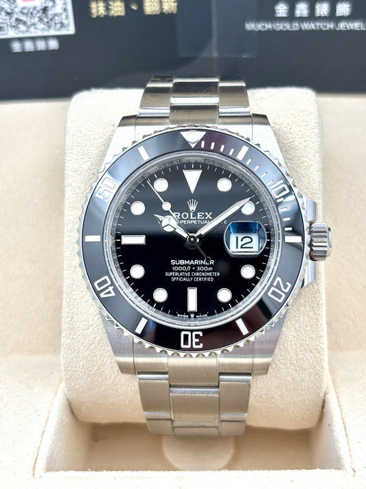 [SOLD OUT]二手 USED  ROLEX 勞力士 SUBMARINER DATE 126610LN 2022年4月 黑色 全套 FULL SET