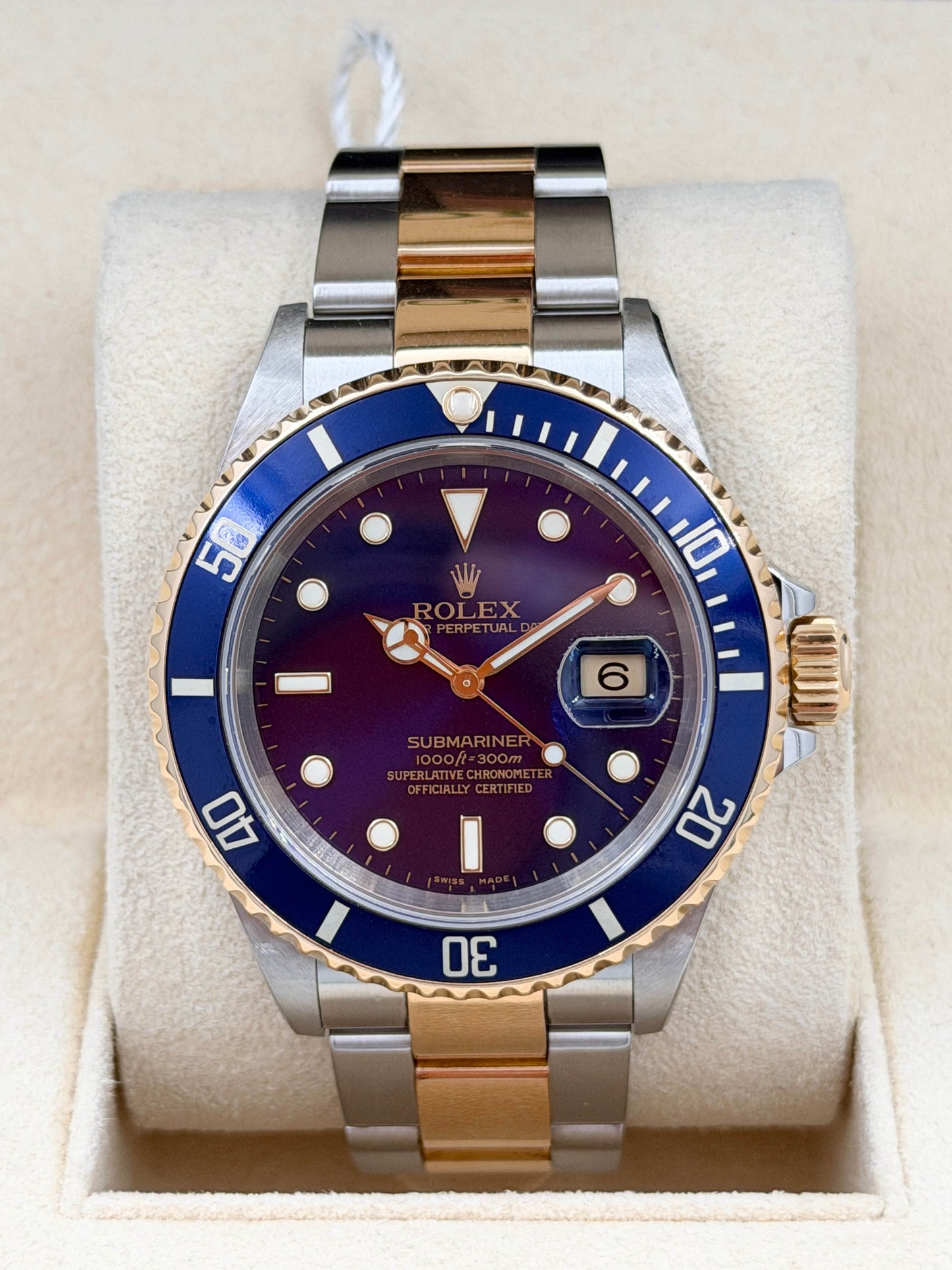 ROLEX 勞力士 SUBMARINER DATE 16613T 藍色面 約2002