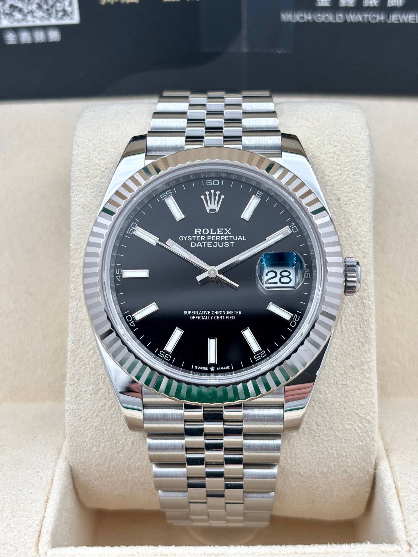 二手 USED  ROLEX 勞力士 DATEJUST 126334 黑色 2023年3月 有上行卡 未打磨 99.9%新 全套 FULL SET