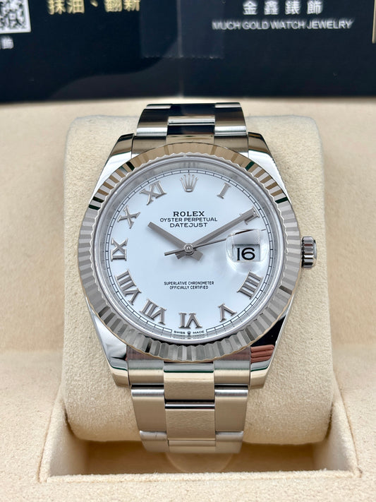 [SOLD OUT]二手 USED  ROLEX 勞力士 DATEJUST 126334 白色 2019年12月 板帶 全套 FULL SET