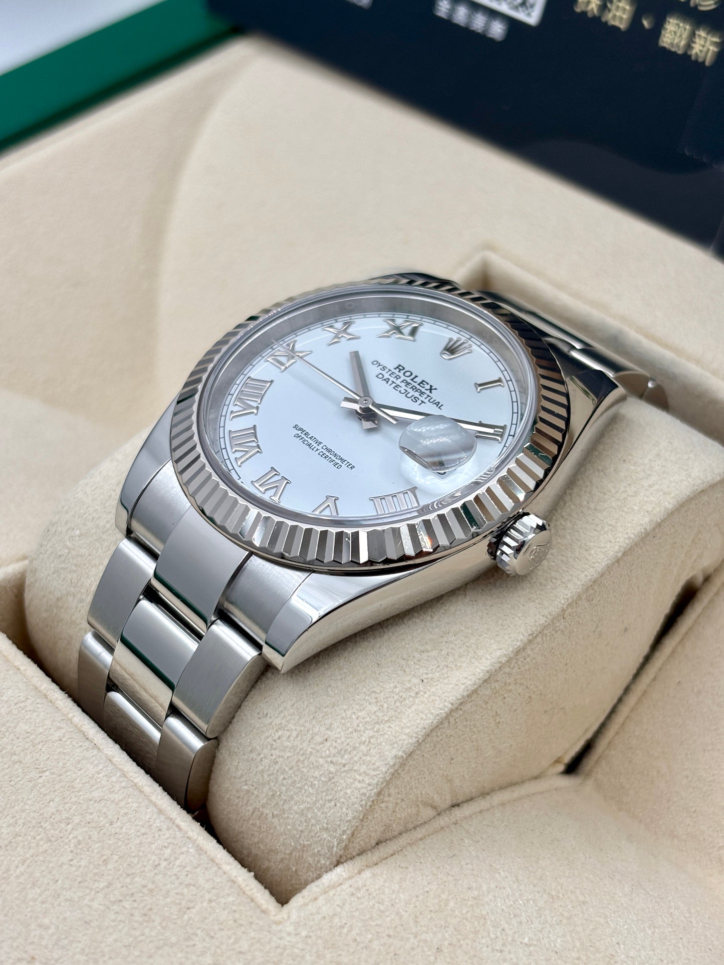 [SOLD OUT]二手 USED  ROLEX 勞力士 DATEJUST 126334 白色 2019年12月 板帶 全套 FULL SET